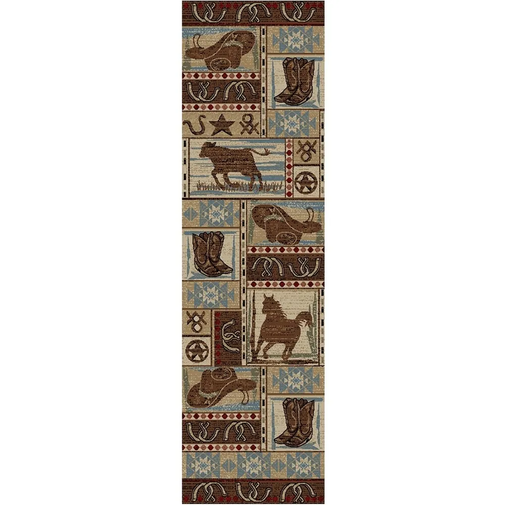 Hearthside Desperado Western Rodeo Area Rug