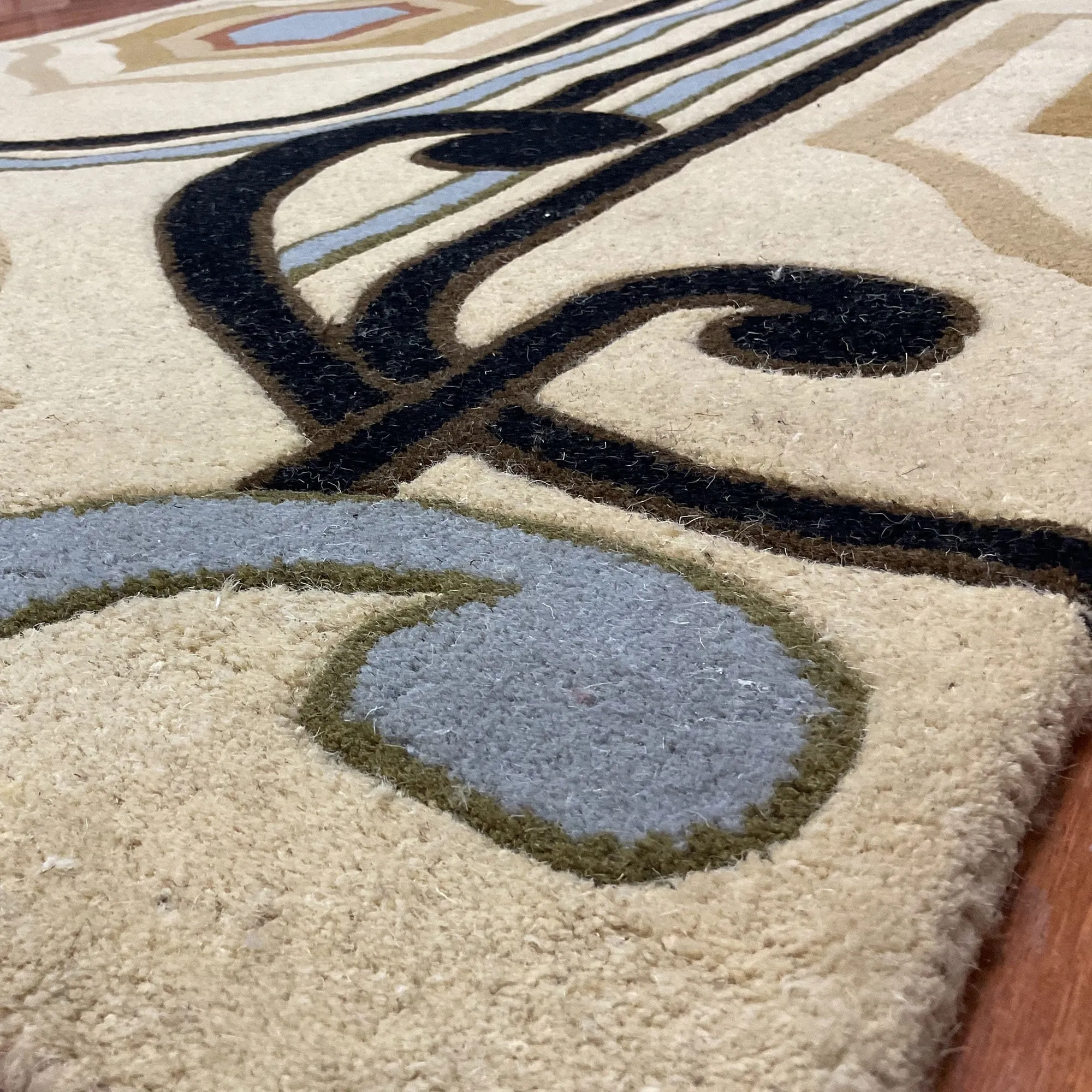 HERAT ORIENTAL Handmade 4x6 Tibetan Wool Rug - 4' x 6'