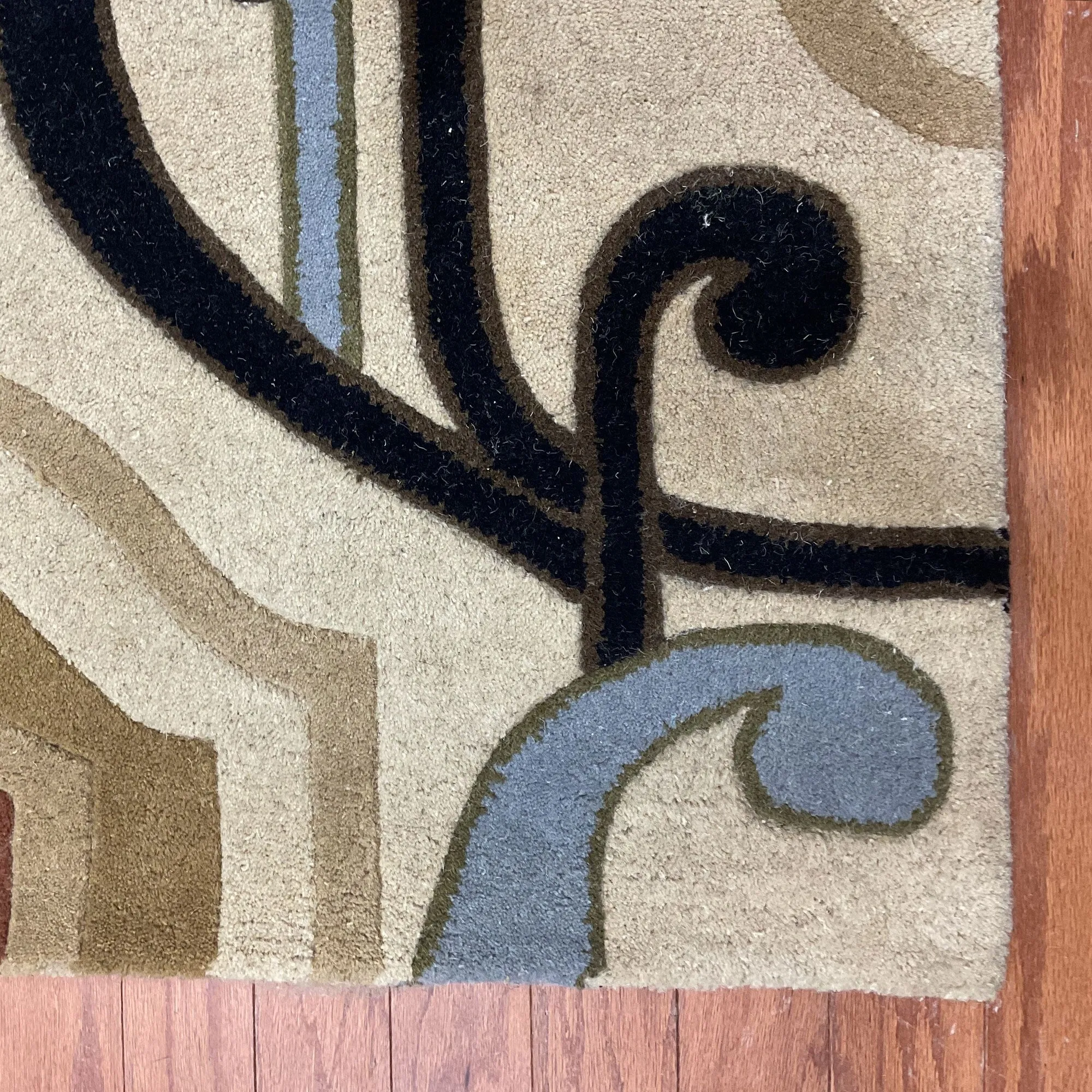 HERAT ORIENTAL Handmade 4x6 Tibetan Wool Rug - 4' x 6'