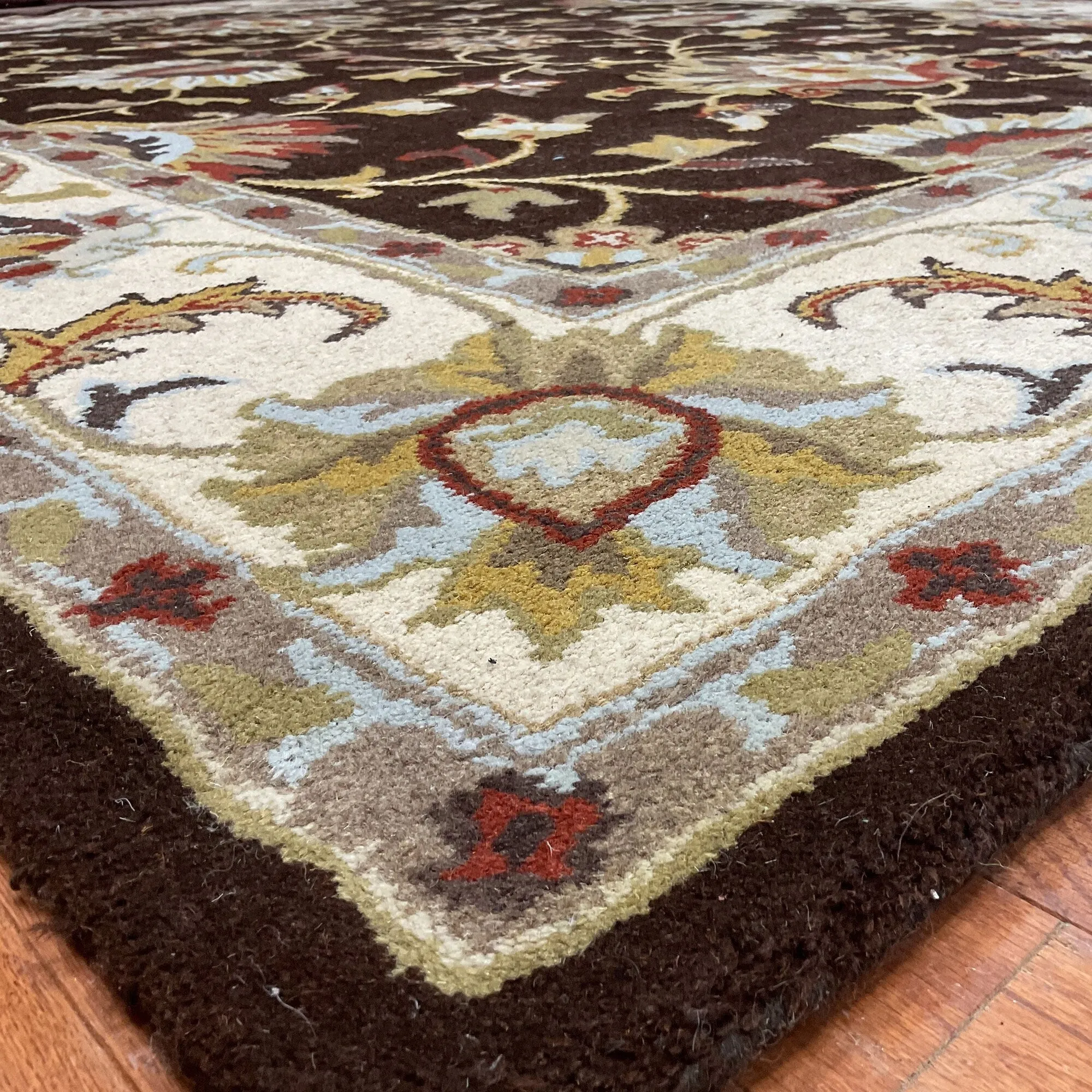 HERAT ORIENTAL Handmade 8' x 10' Geometric Tabriz Wool Rug - 8' x 10'