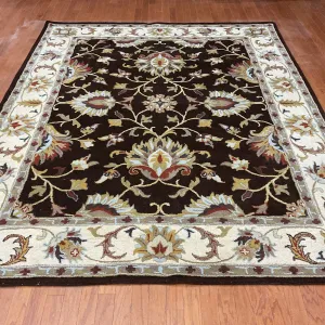HERAT ORIENTAL Handmade 8' x 10' Geometric Tabriz Wool Rug - 8' x 10'