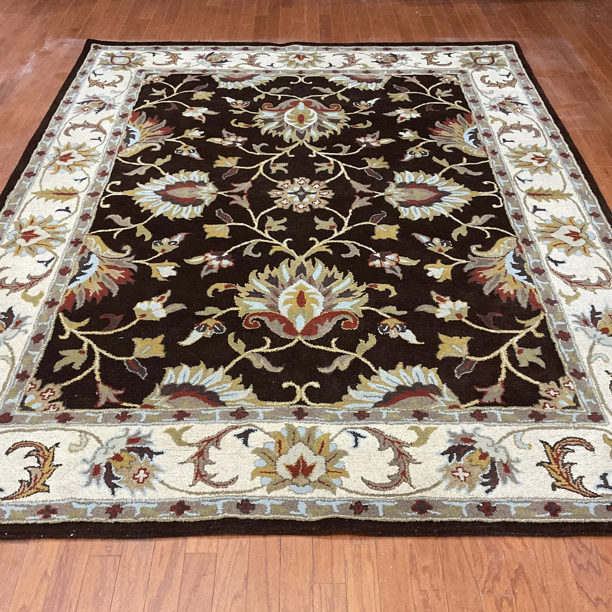 HERAT ORIENTAL Handmade 8' x 10' Geometric Tabriz Wool Rug - 8' x 10'