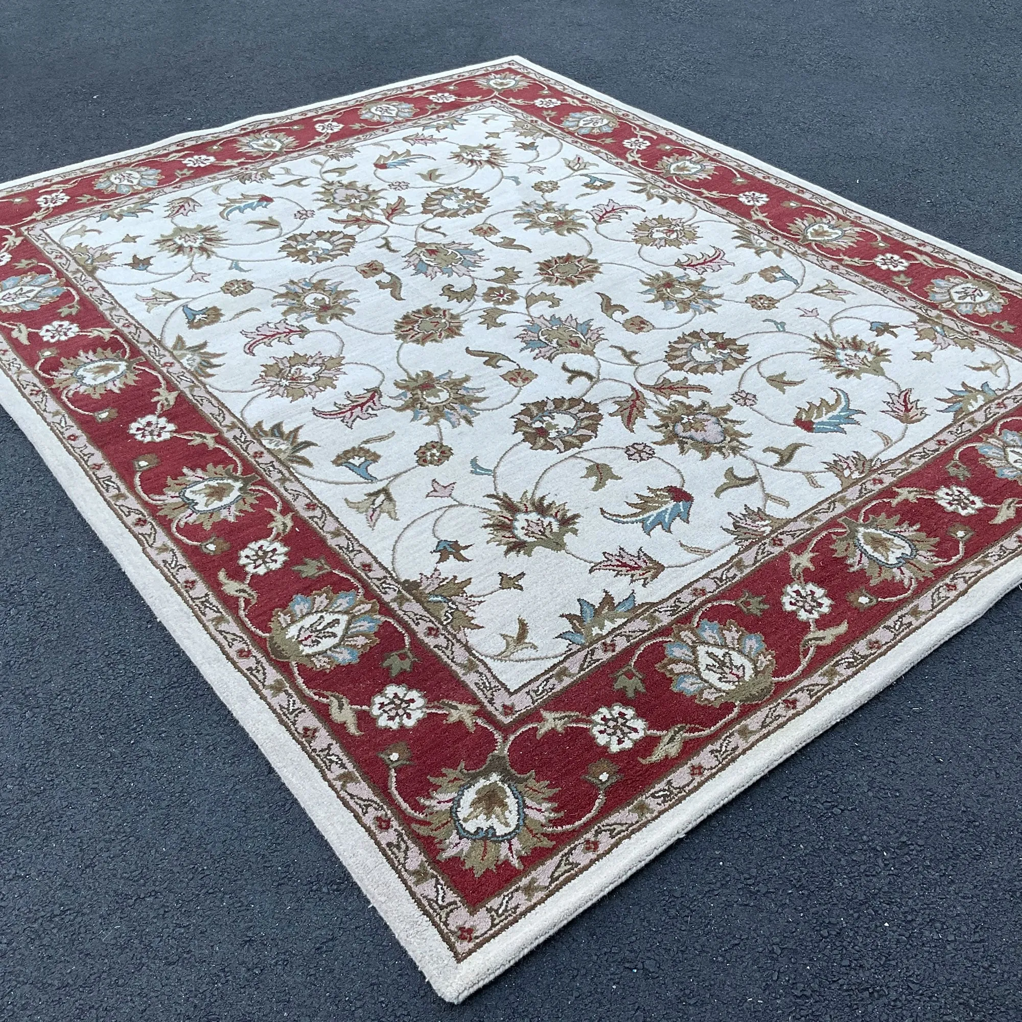 HERAT ORIENTAL Handmade Traditional Tabriz Wool Rug - 8' x 10'