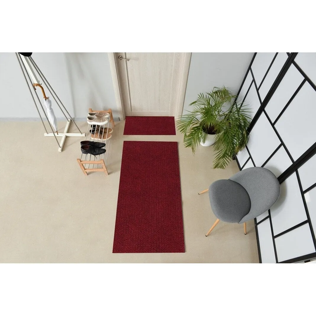 High-Quality Outdoor/Indoor Carpet Runner Rug with Non-Slip PVC Backing 36'' wide
