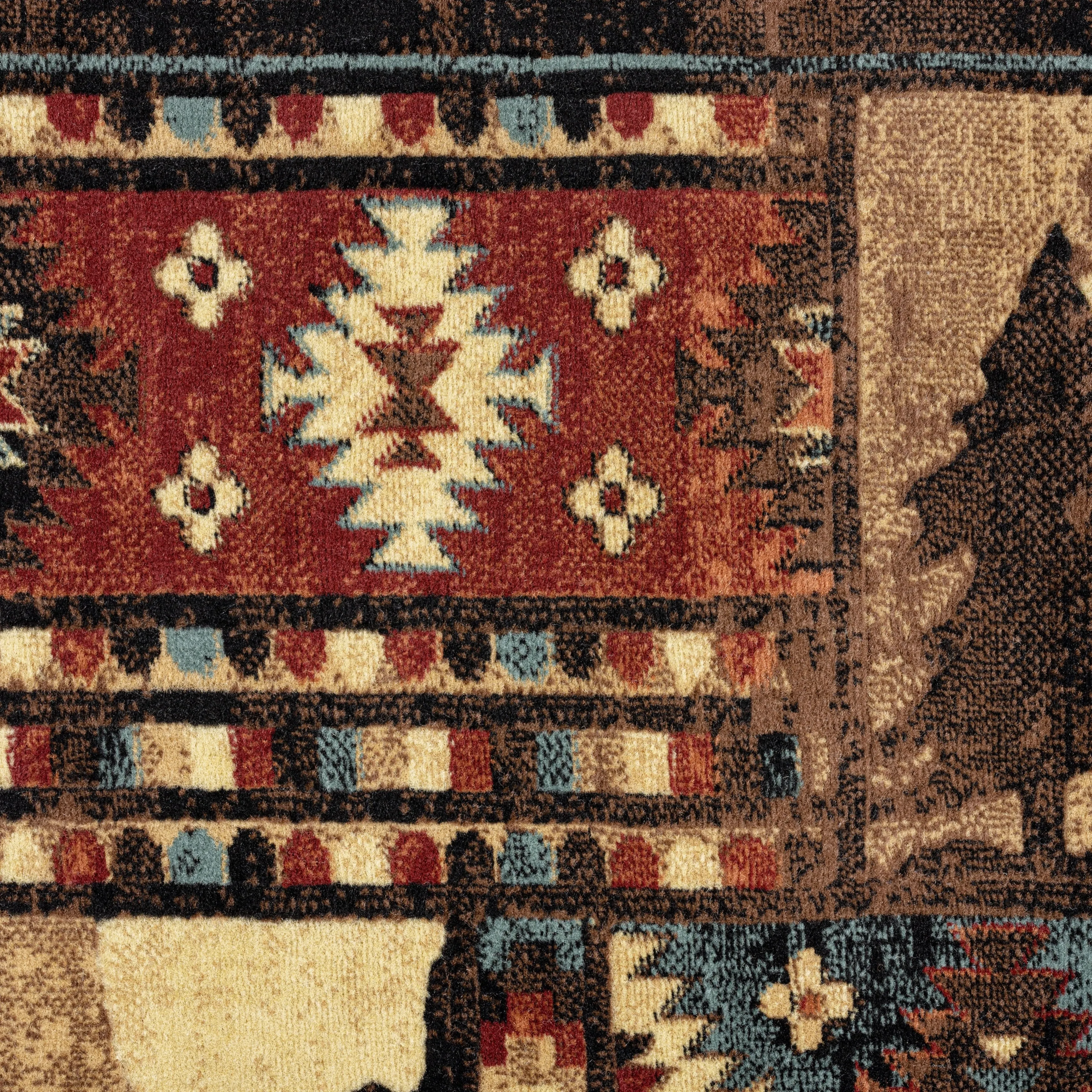 Home Dynamix Buffalo Bear Rustic Area Rug