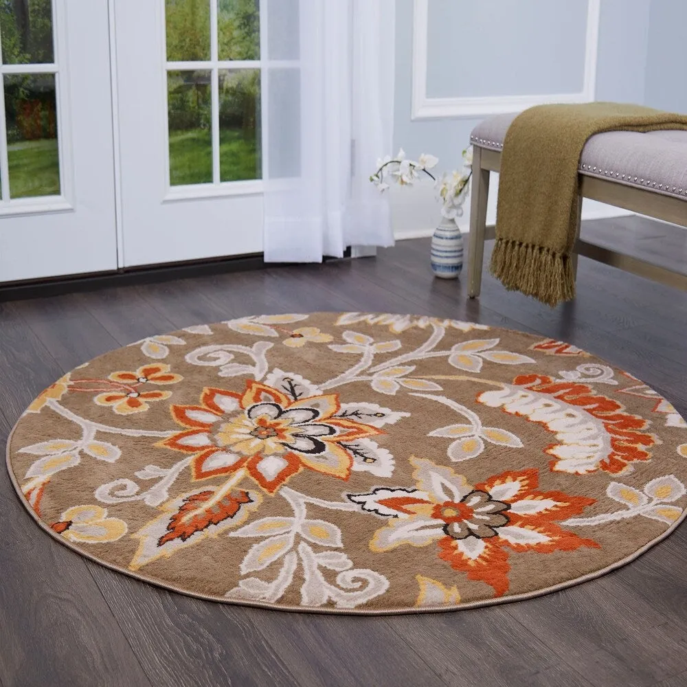 Home Dynamix Tremont Teaneck Contemporary Floral Area Rug