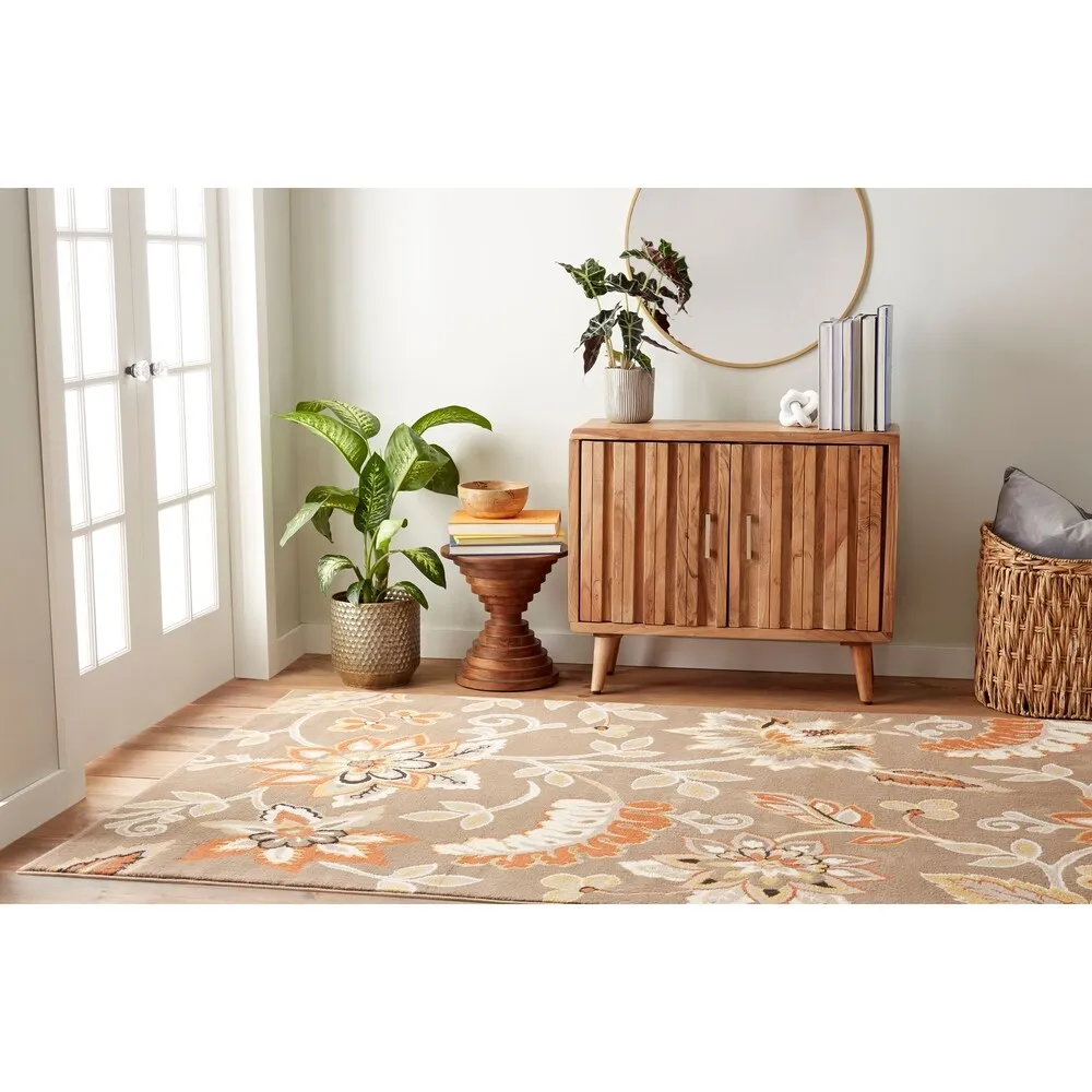 Home Dynamix Tremont Teaneck Contemporary Floral Area Rug