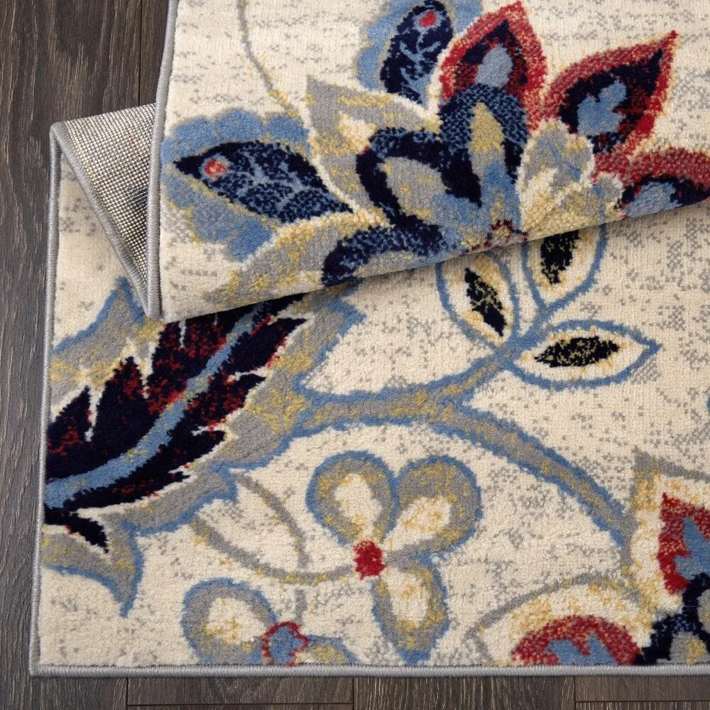 Home Dynamix Tremont Teaneck Contemporary Floral Area Rug