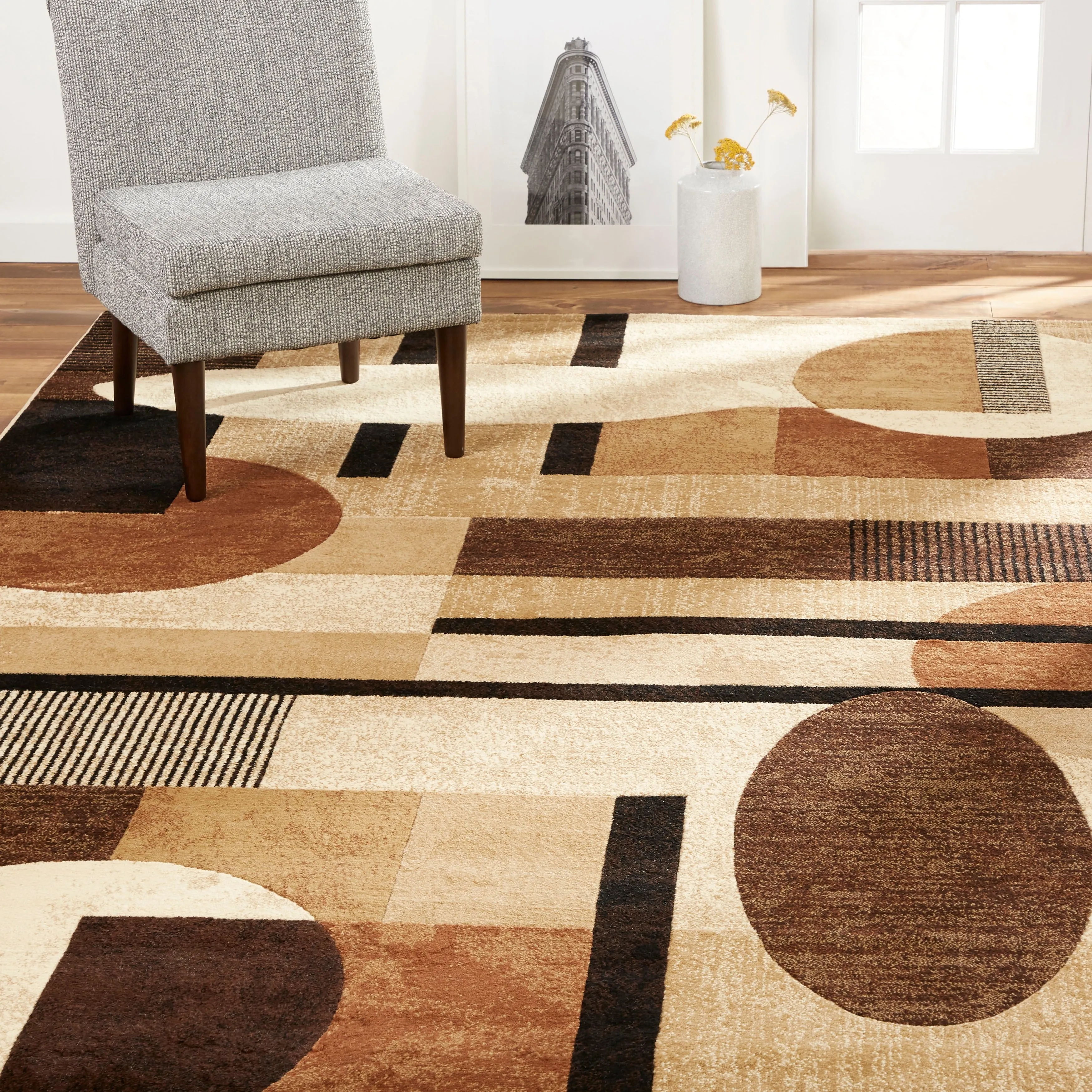 Home Dynamix Tribeca Jasmine Contemporary Geometric Area Rug