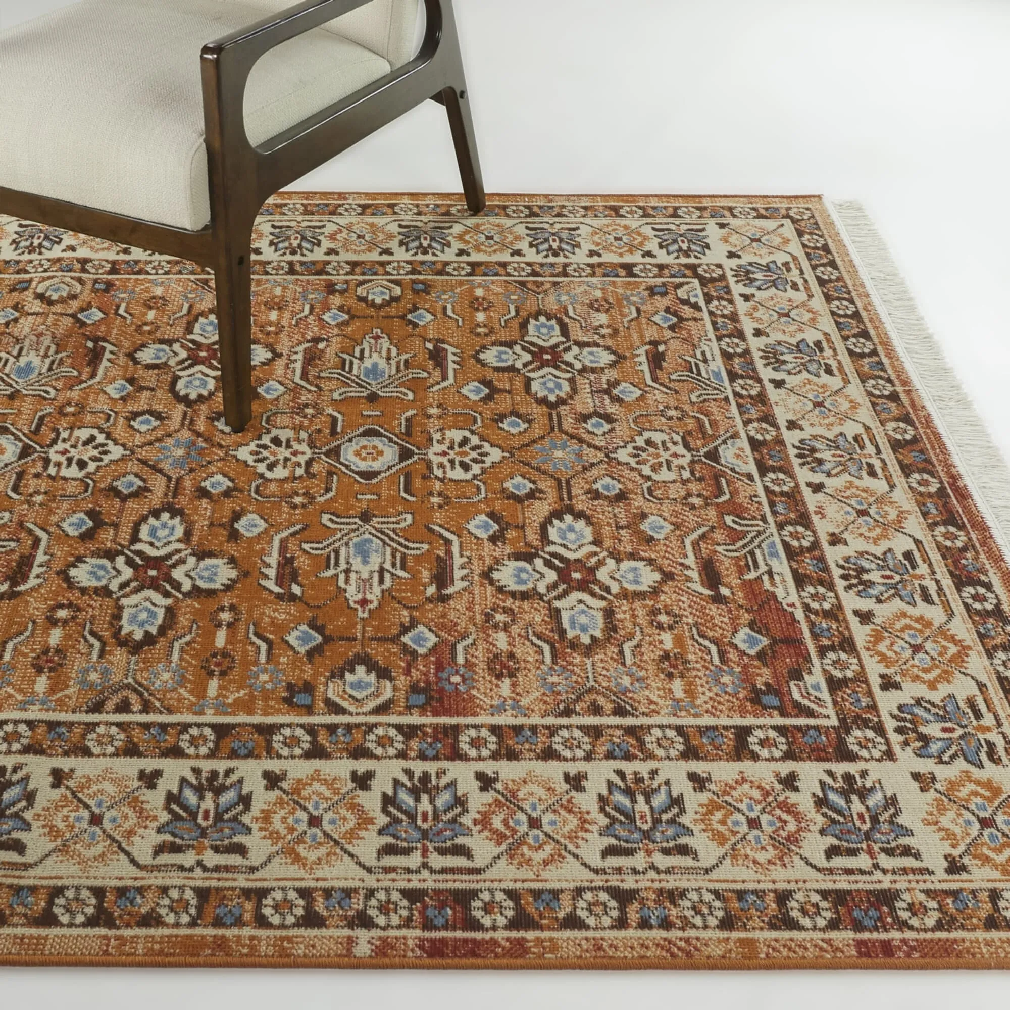 Honore Traditional Bordered Recycled Area Rug