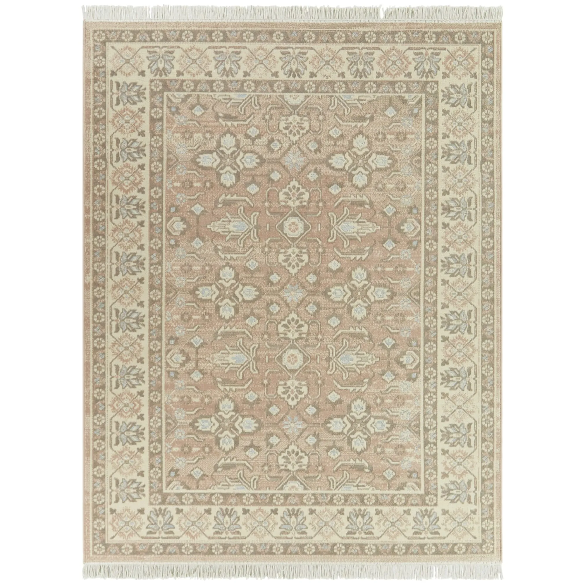 Honore Traditional Bordered Recycled Area Rug