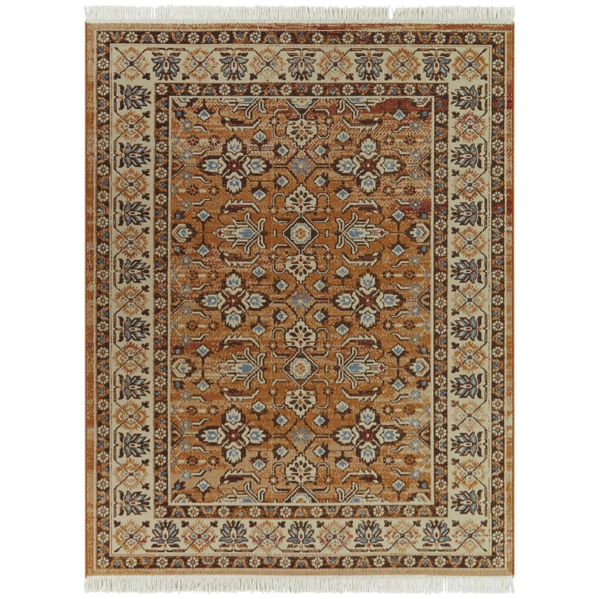 Honore Traditional Bordered Recycled Area Rug