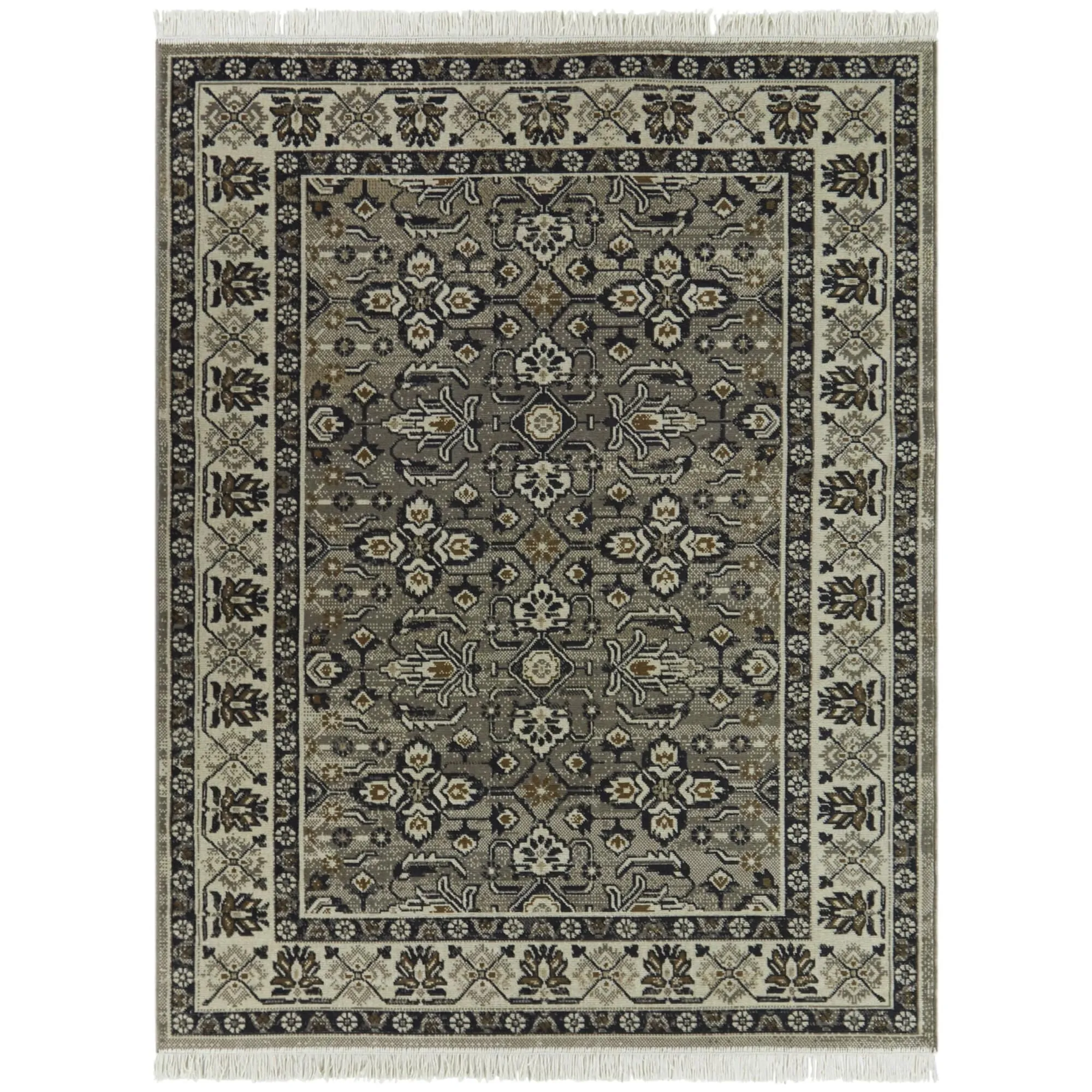 Honore Traditional Bordered Recycled Area Rug
