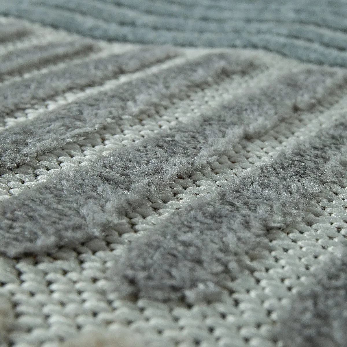 In- & Outdoor Rug Geometric Pattern in 3D for Patio
