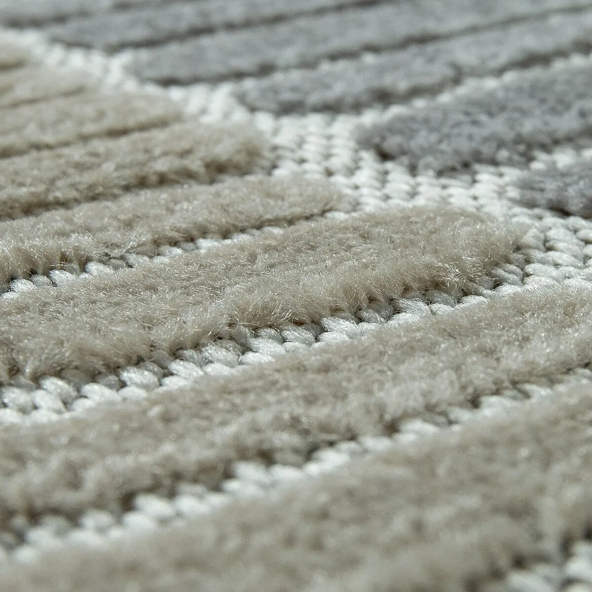 In- & Outdoor Rug Geometric Pattern in 3D for Patio
