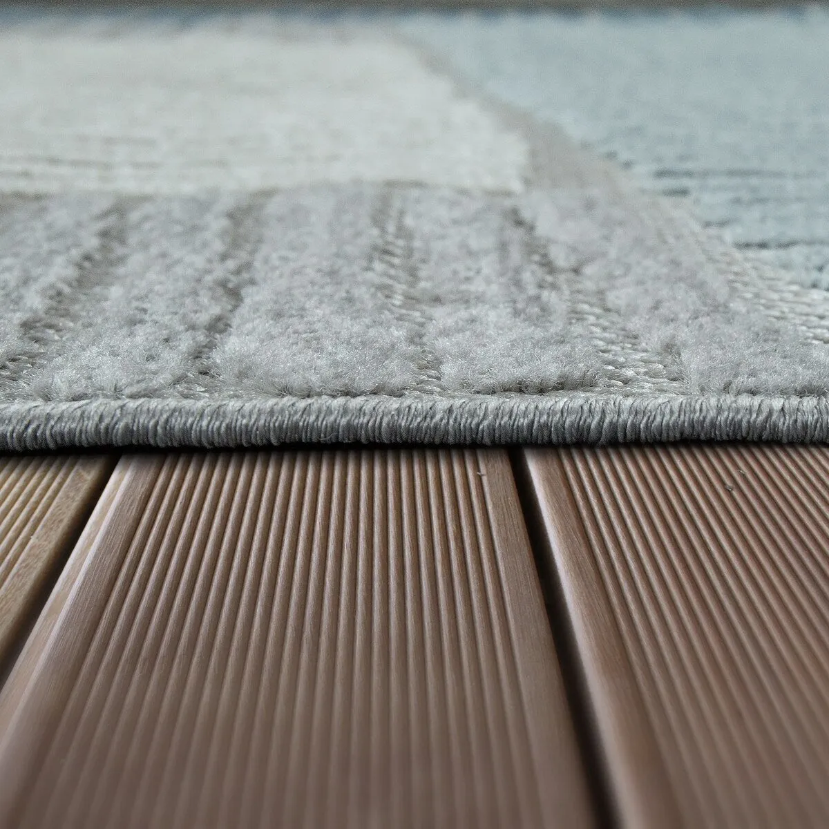 In- & Outdoor Rug Geometric Pattern in 3D for Patio