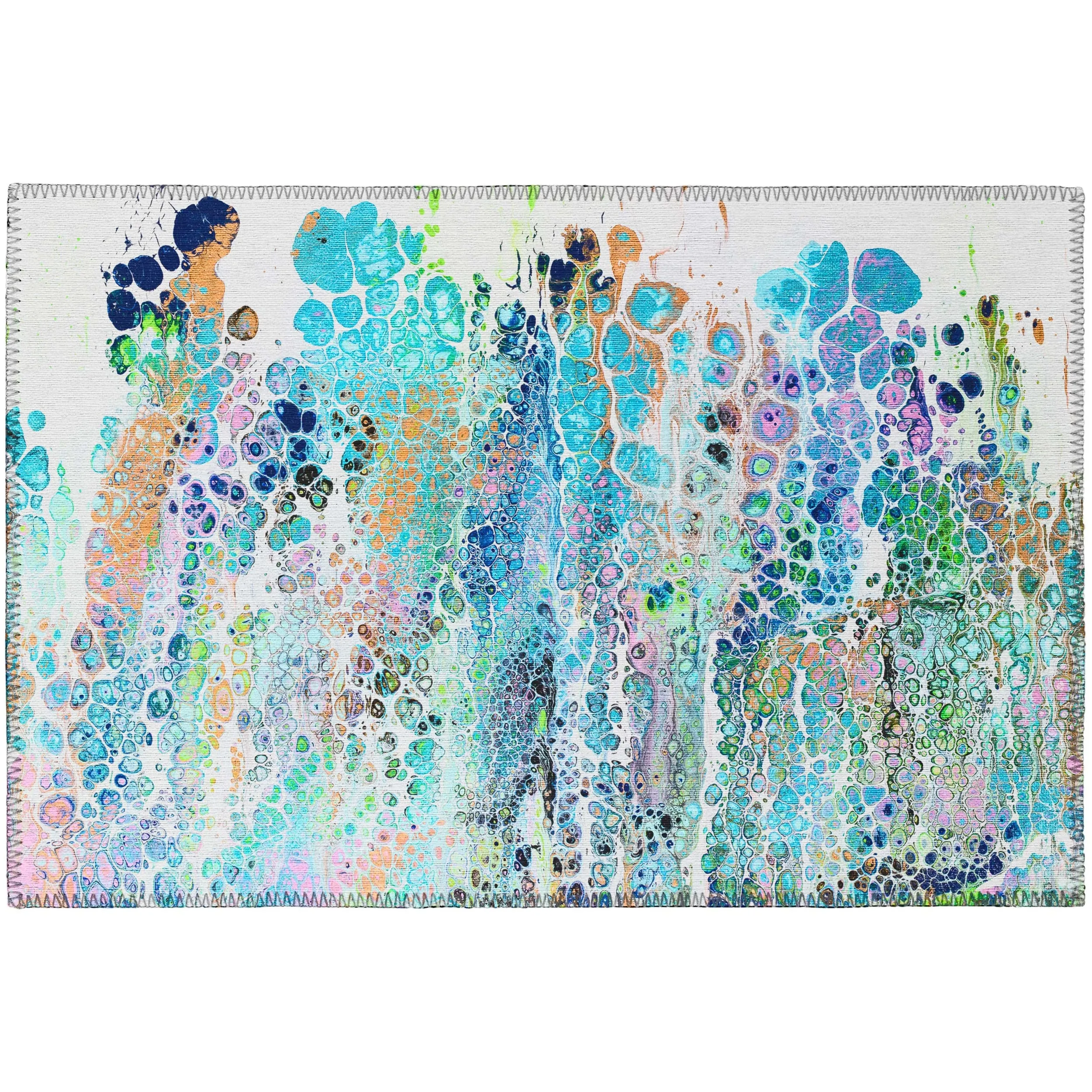 Indoor/ Outdoor Addison Karina Abstract Washable Area Rug