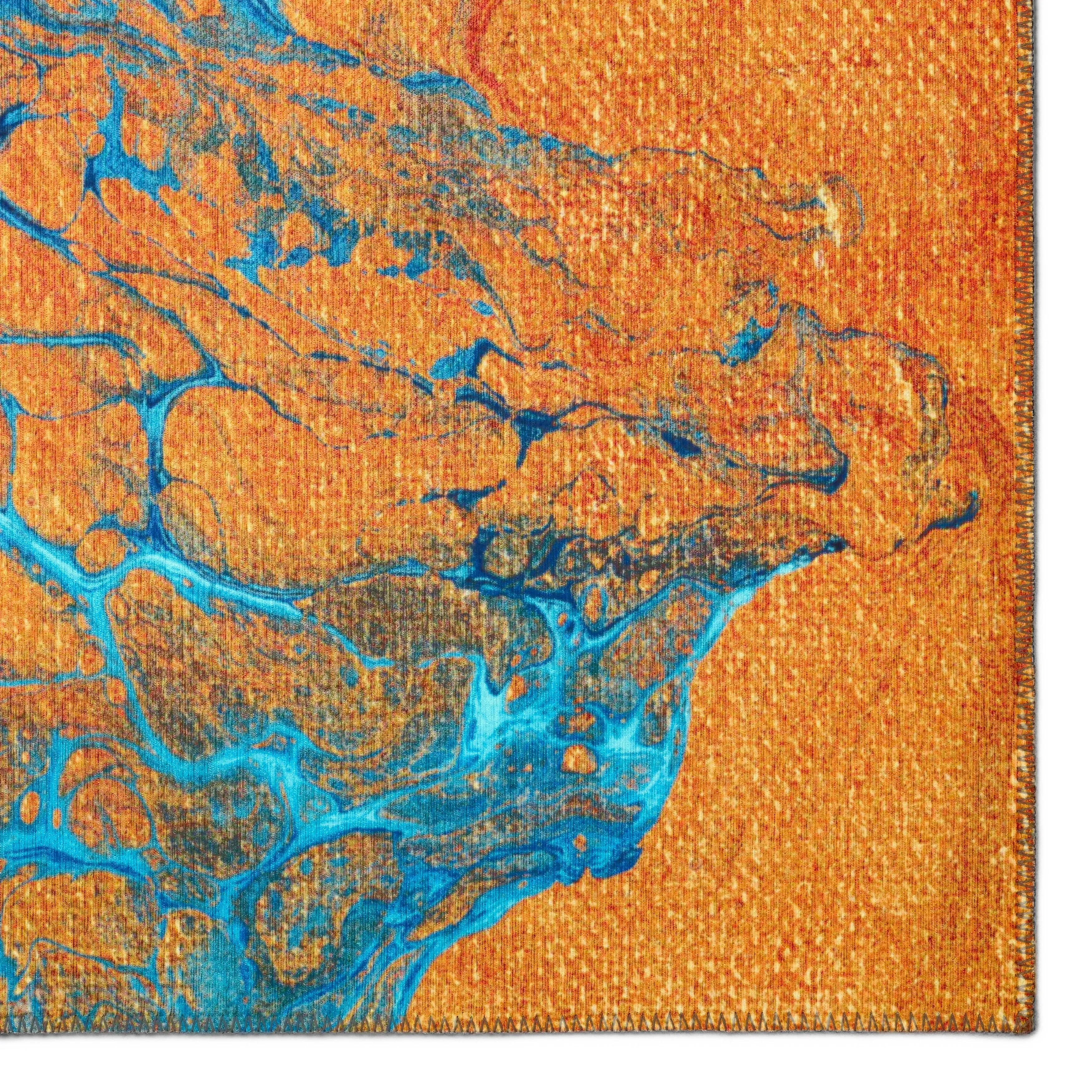 Indoor/ Outdoor Addison Karina Abstract Washable Area Rug