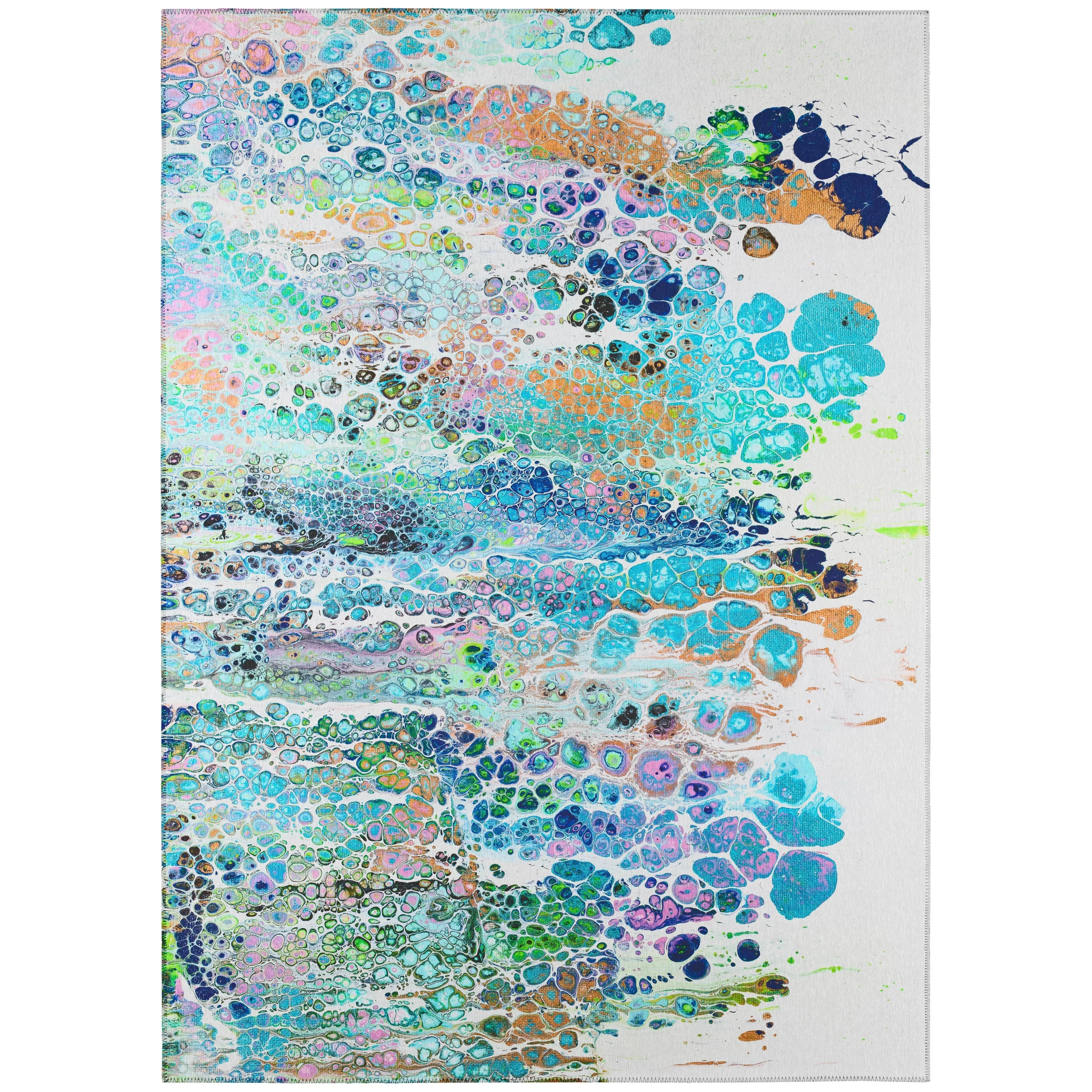 Indoor/ Outdoor Addison Karina Abstract Washable Area Rug