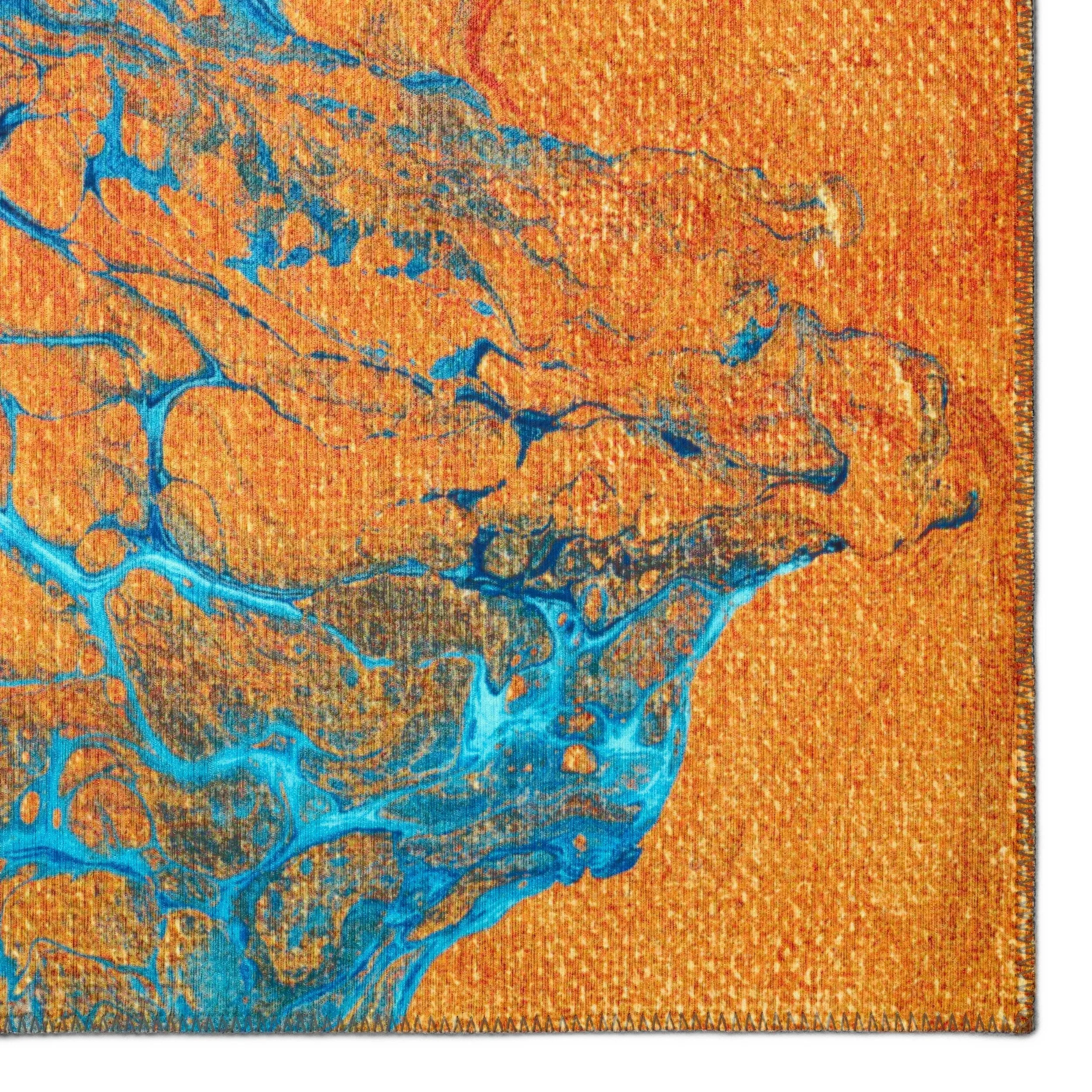 Indoor/ Outdoor Addison Karina Abstract Washable Area Rug
