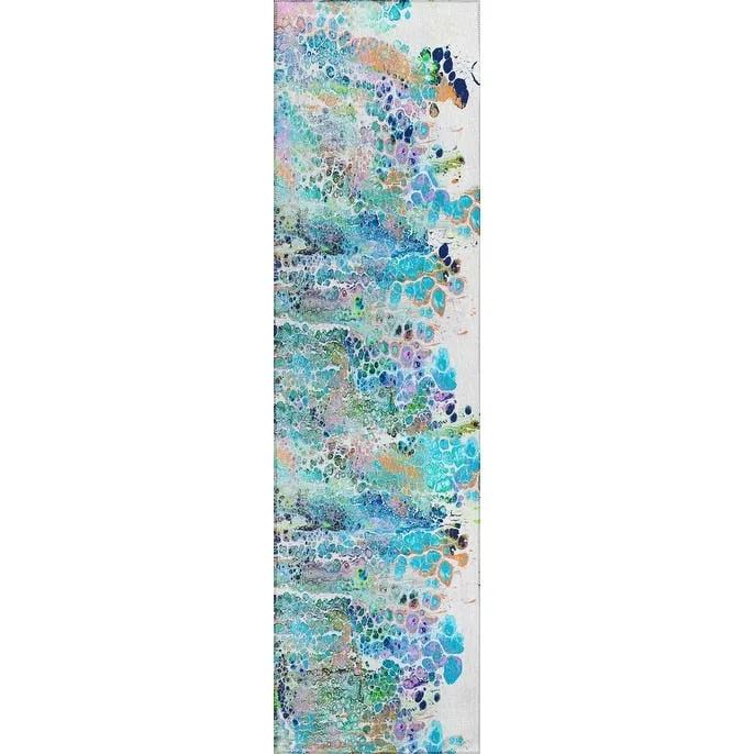 Indoor/ Outdoor Addison Karina Abstract Washable Area Rug