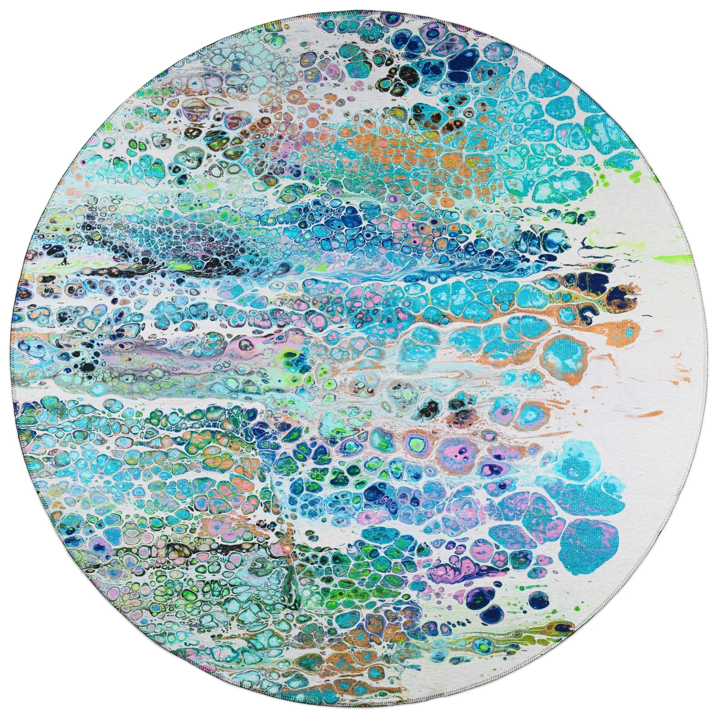 Indoor/ Outdoor Addison Karina Abstract Washable Area Rug