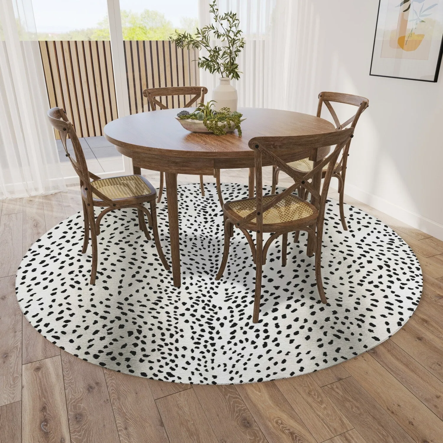 Indoor/ Outdoor Addison Safari Gazelle Animal Print Washable Area Rug