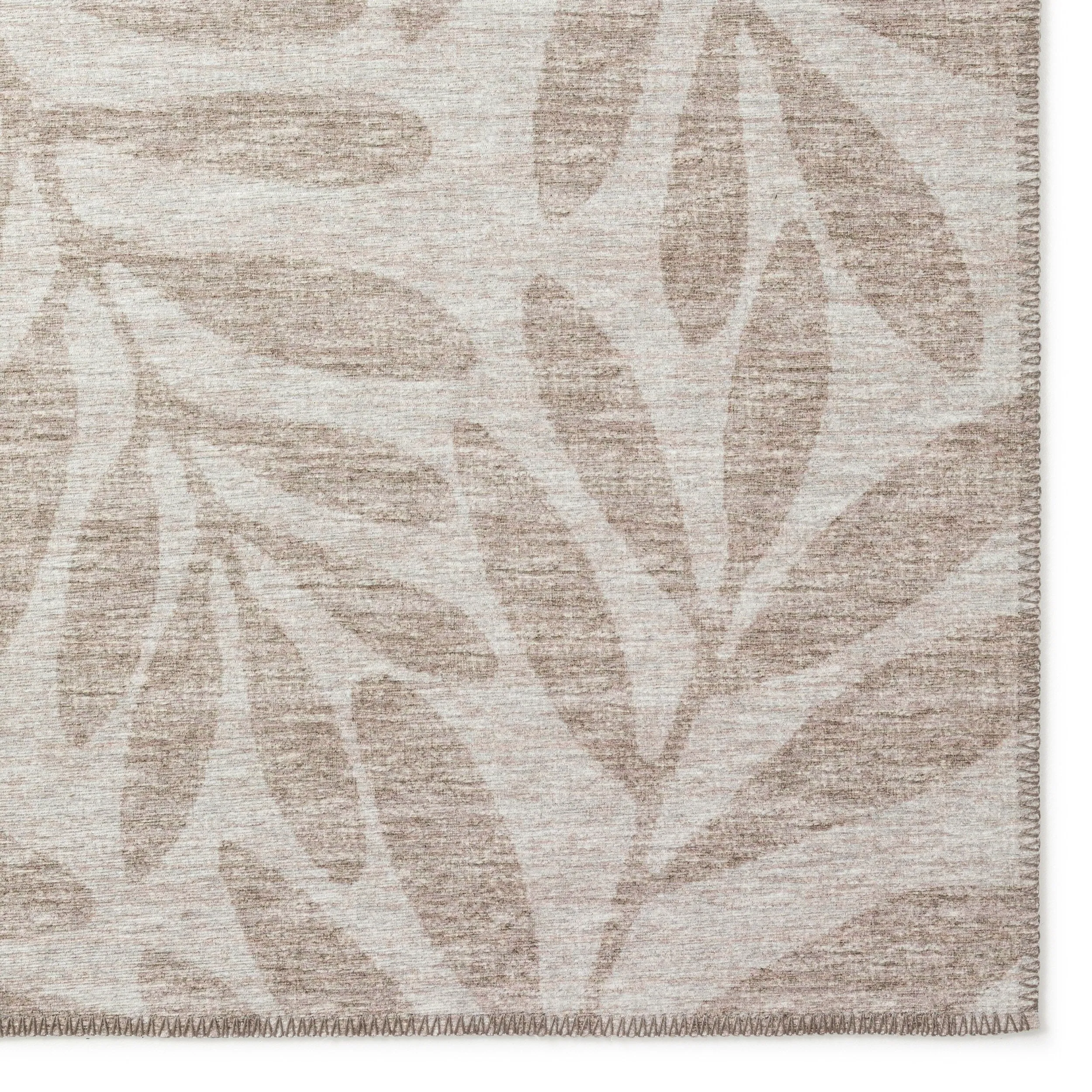 Indoor/ Outdoor Addison Yuma Foliage Motif Washable Area Rug