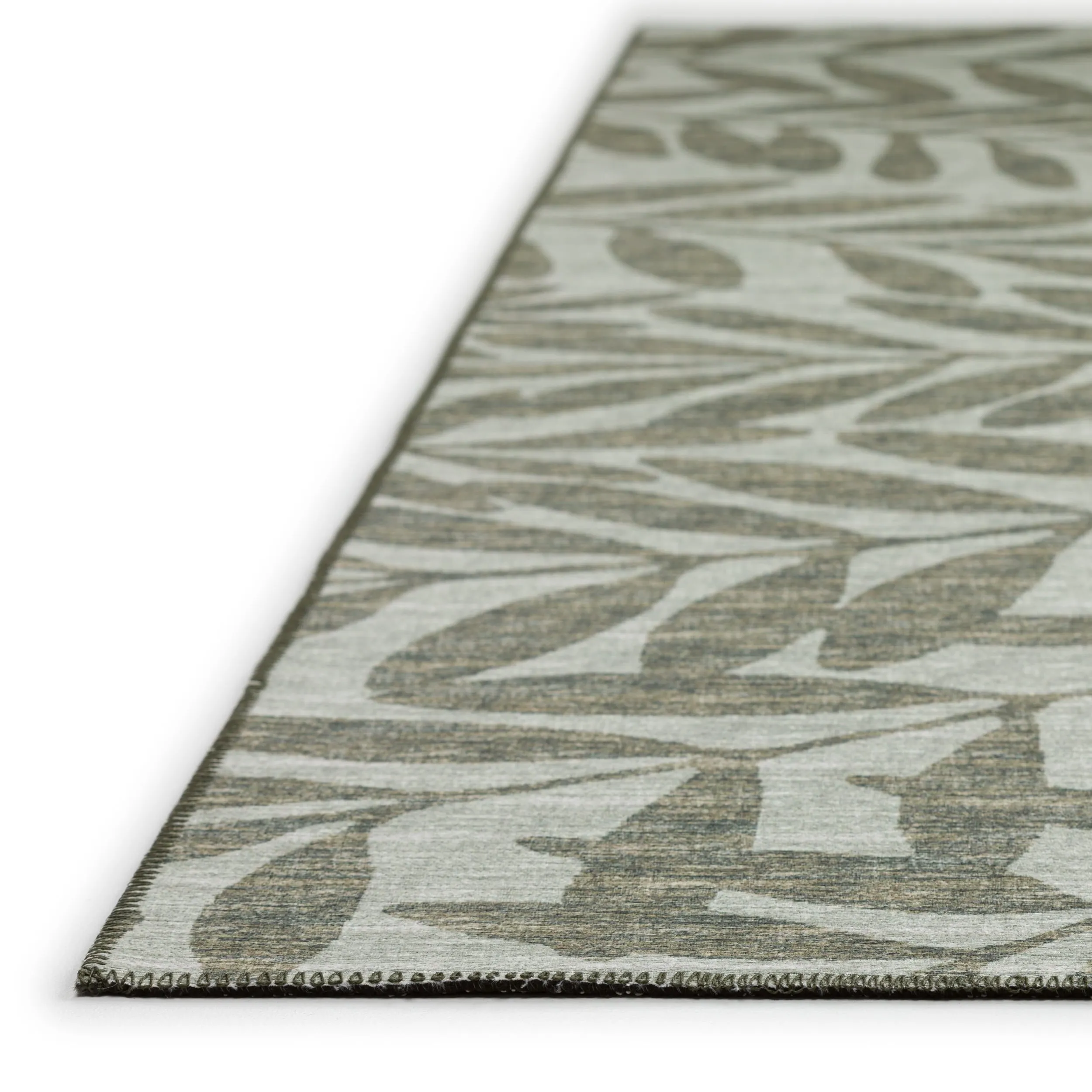 Indoor/ Outdoor Addison Yuma Foliage Motif Washable Area Rug