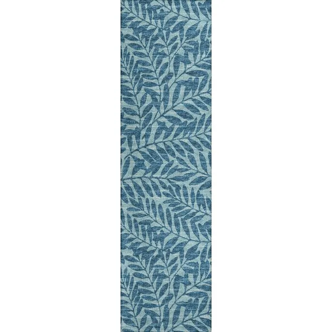 Indoor/ Outdoor Addison Yuma Foliage Motif Washable Area Rug