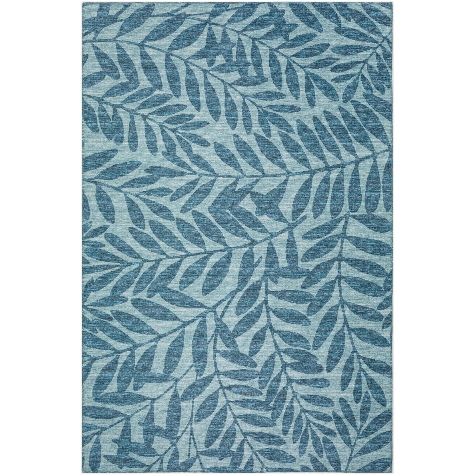 Indoor/ Outdoor Addison Yuma Foliage Motif Washable Area Rug