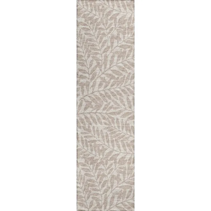 Indoor/ Outdoor Addison Yuma Foliage Motif Washable Area Rug