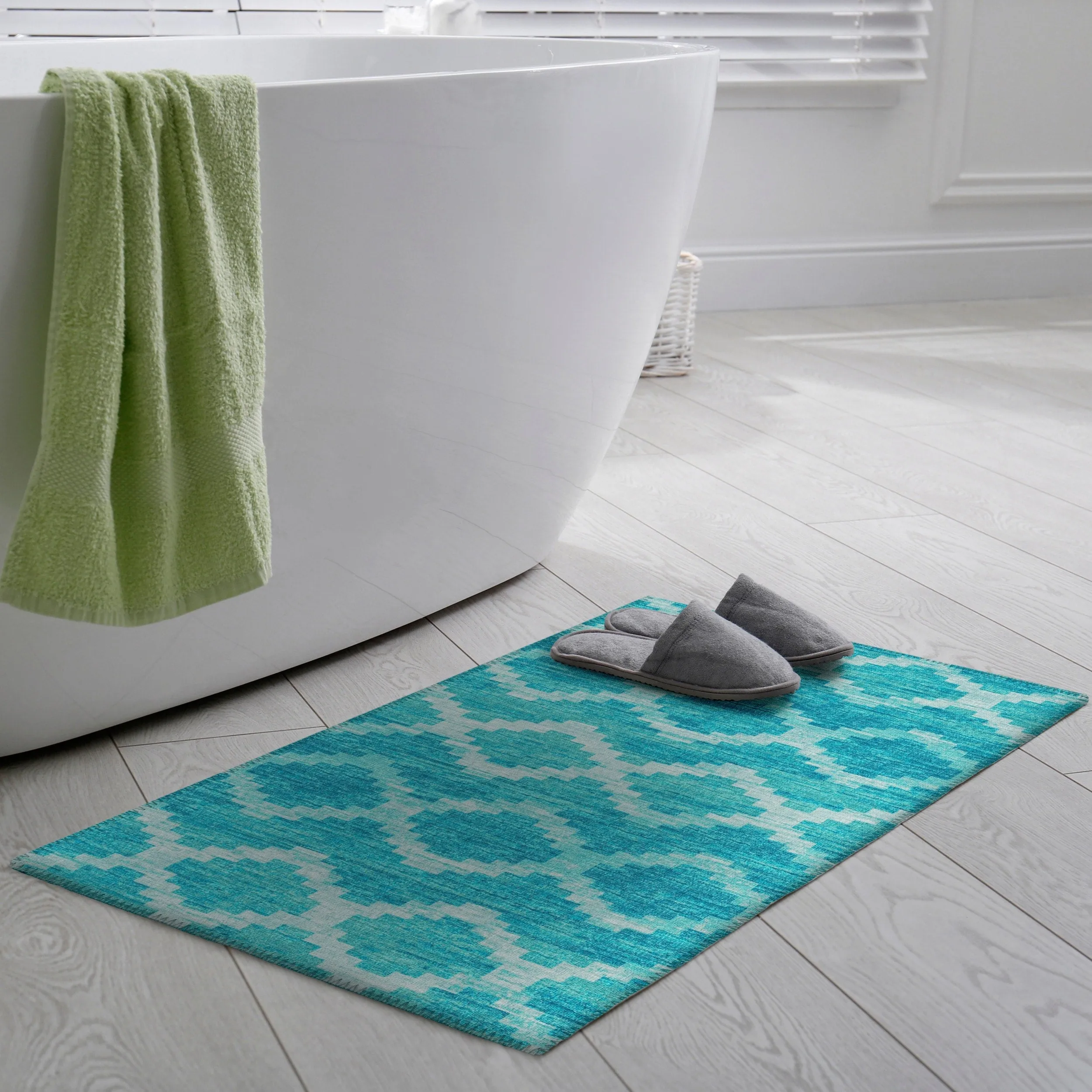 Indoor/ Outdoor Addison Yuma Southwest Chevron Washable Area Rug