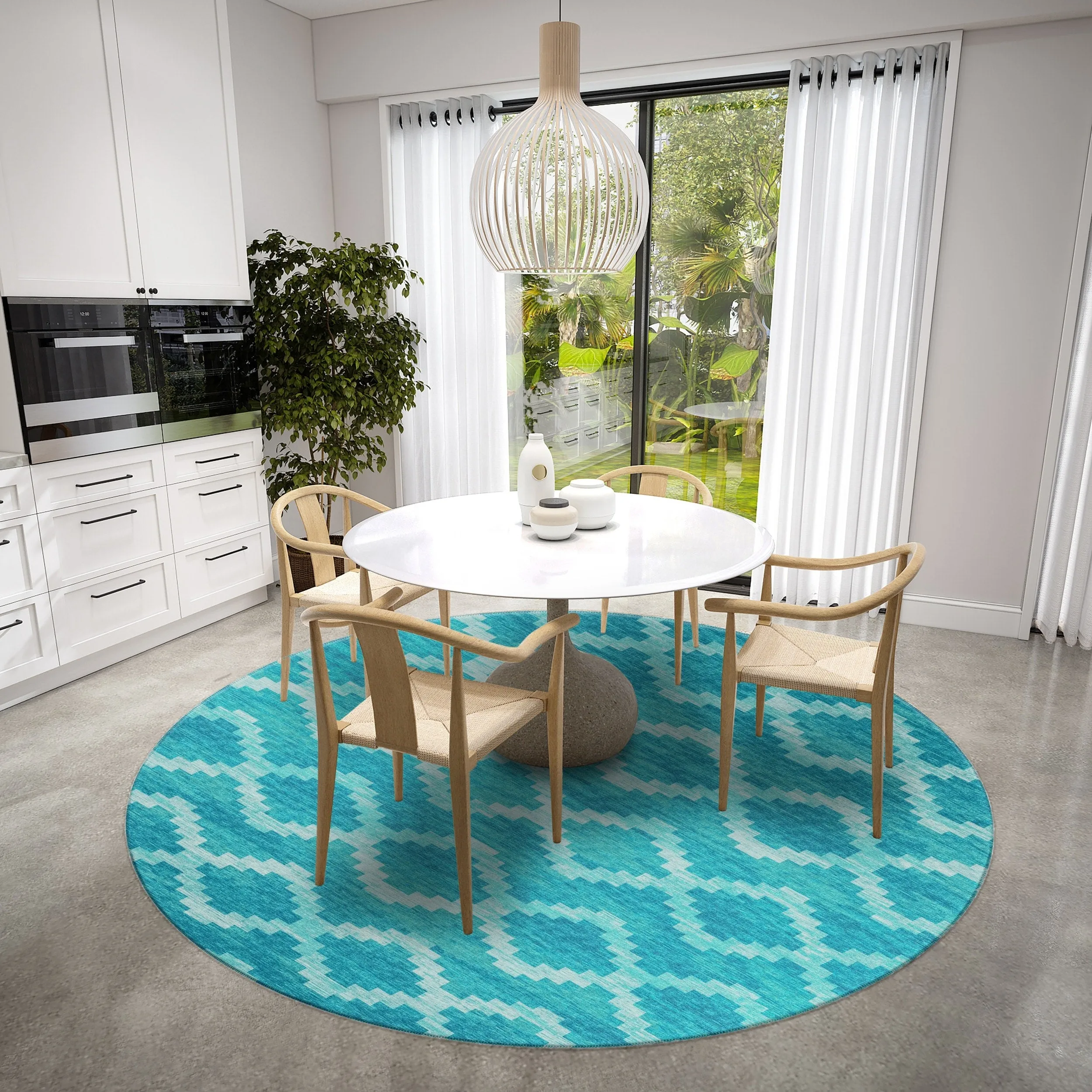 Indoor/ Outdoor Addison Yuma Southwest Chevron Washable Area Rug