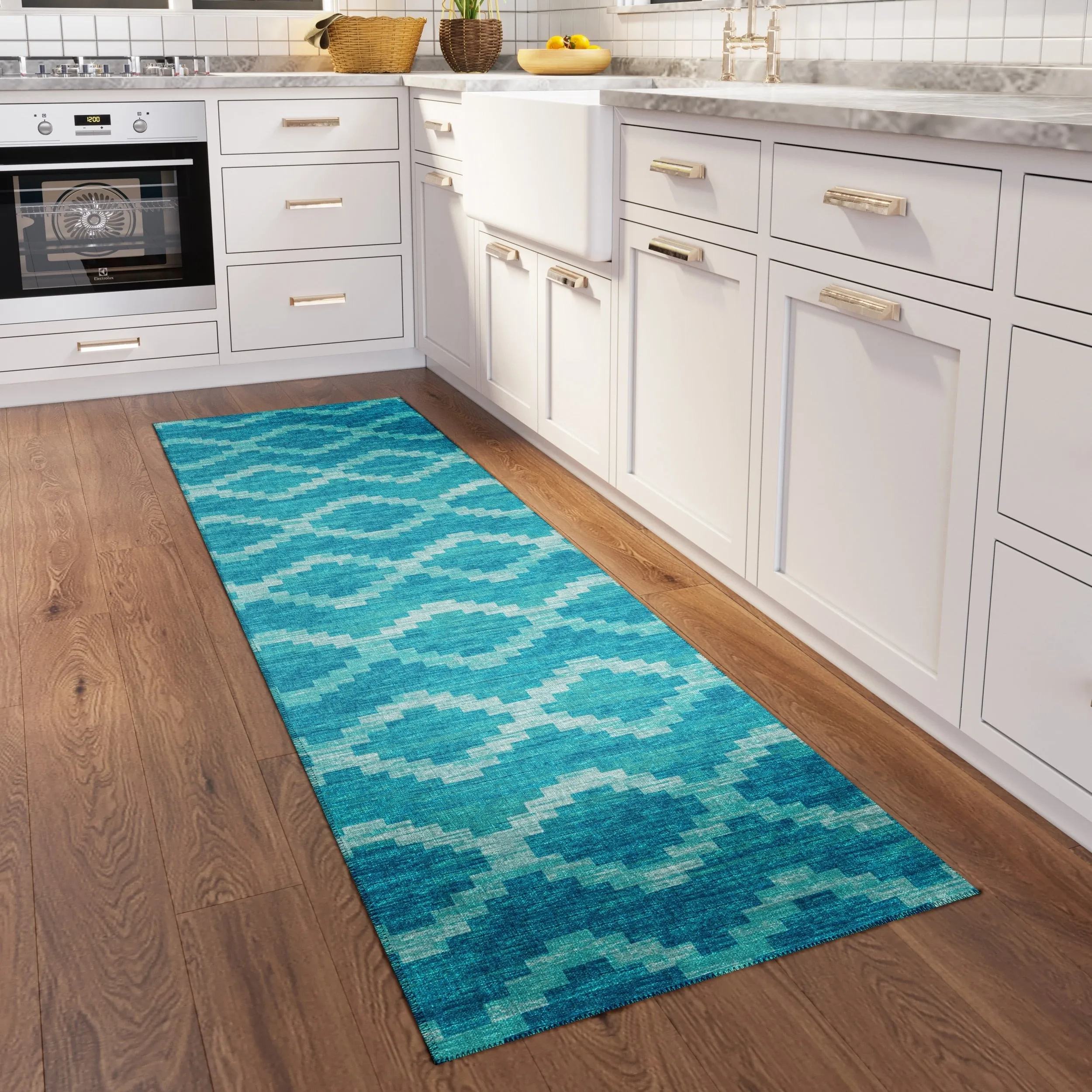 Indoor/ Outdoor Addison Yuma Southwest Chevron Washable Area Rug