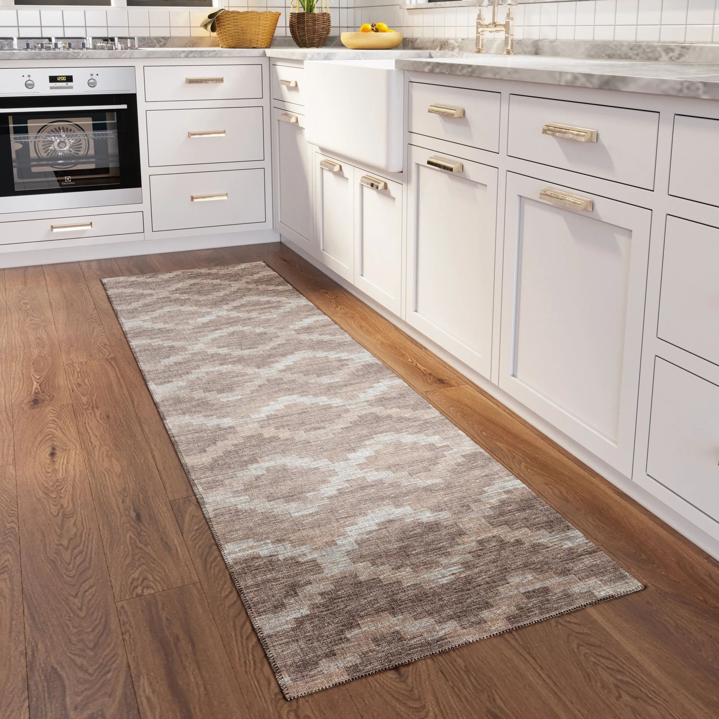 Indoor/ Outdoor Addison Yuma Southwest Chevron Washable Area Rug