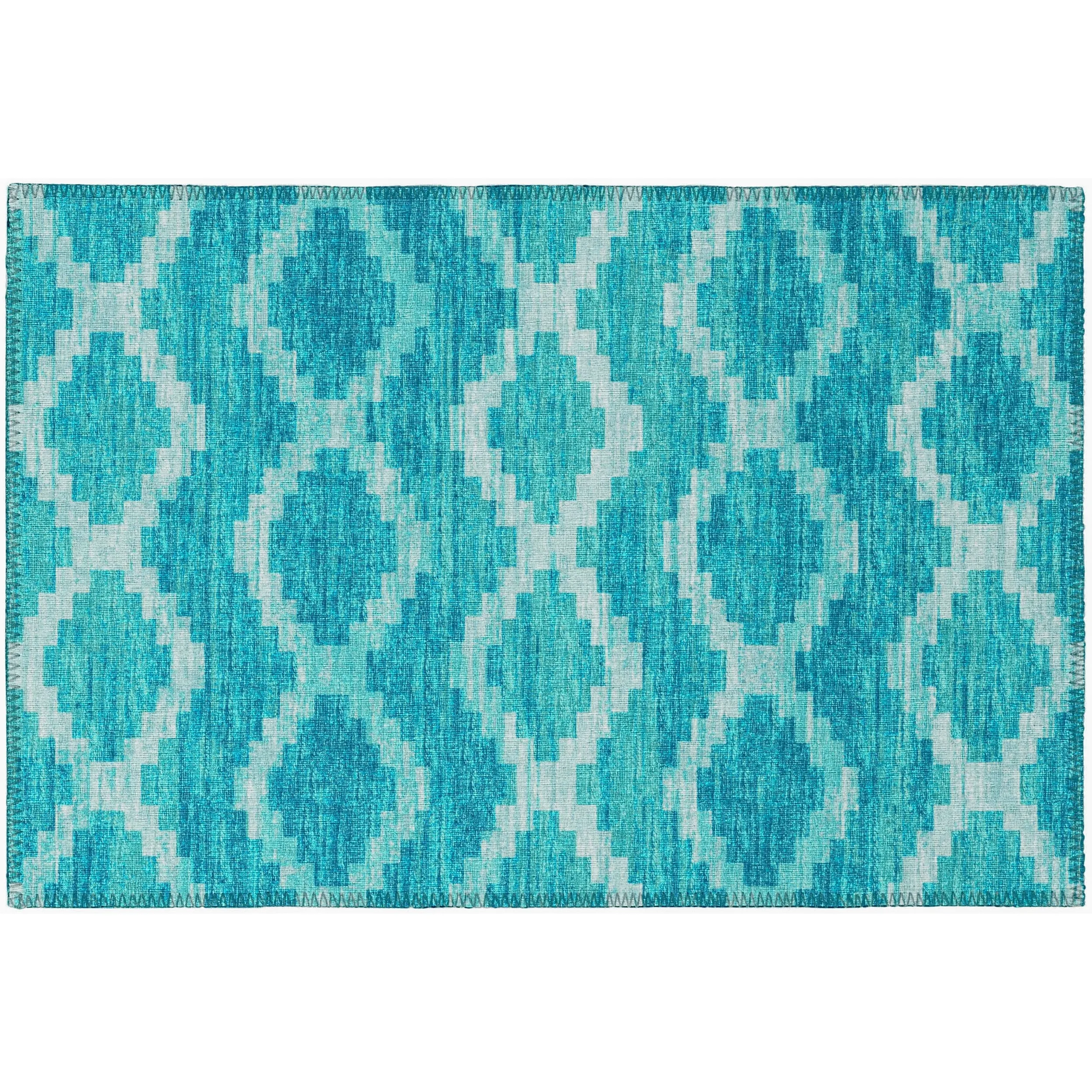 Indoor/ Outdoor Addison Yuma Southwest Chevron Washable Area Rug