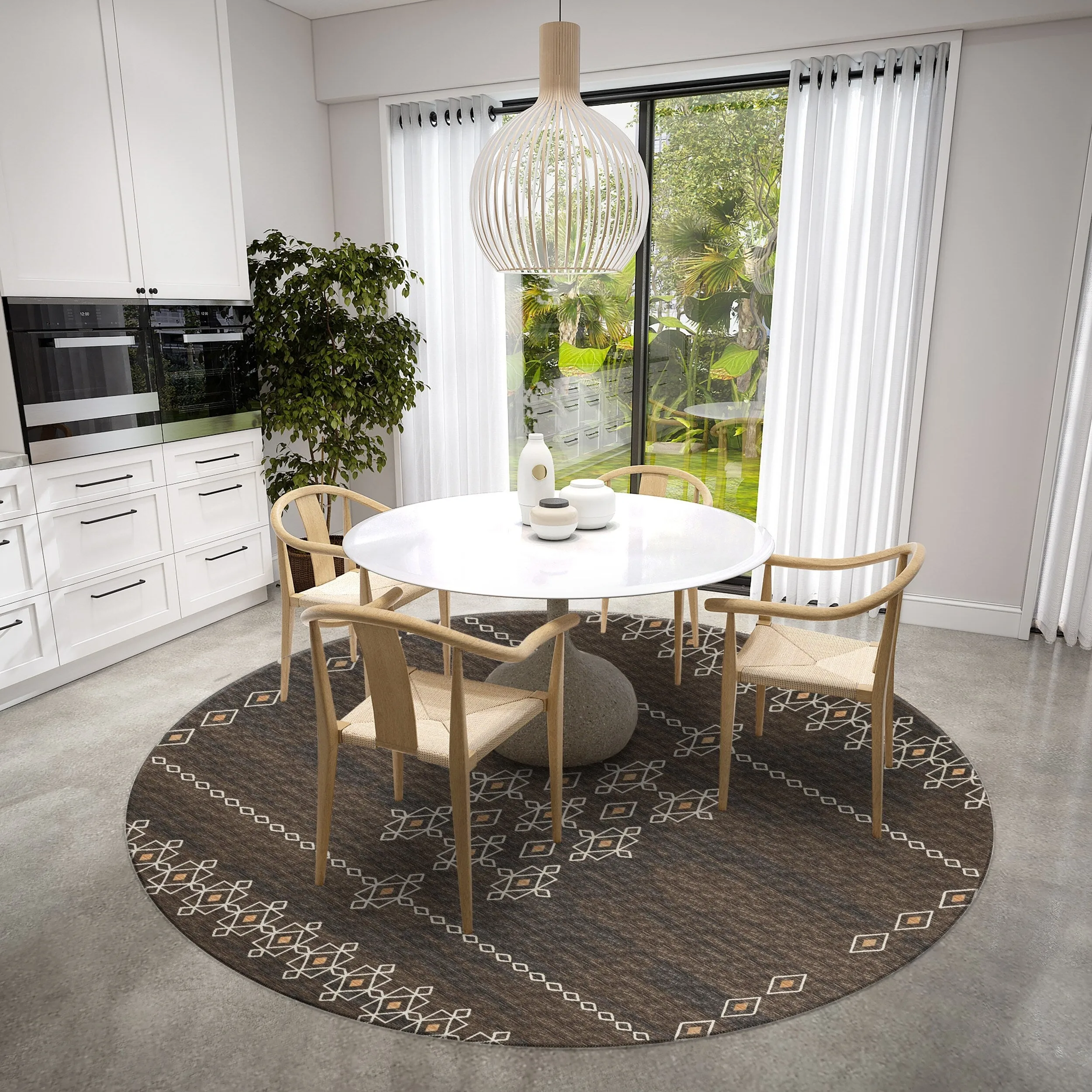 Indoor/ Outdoor Addison Yuma Southwest Motif Washable Area Rug