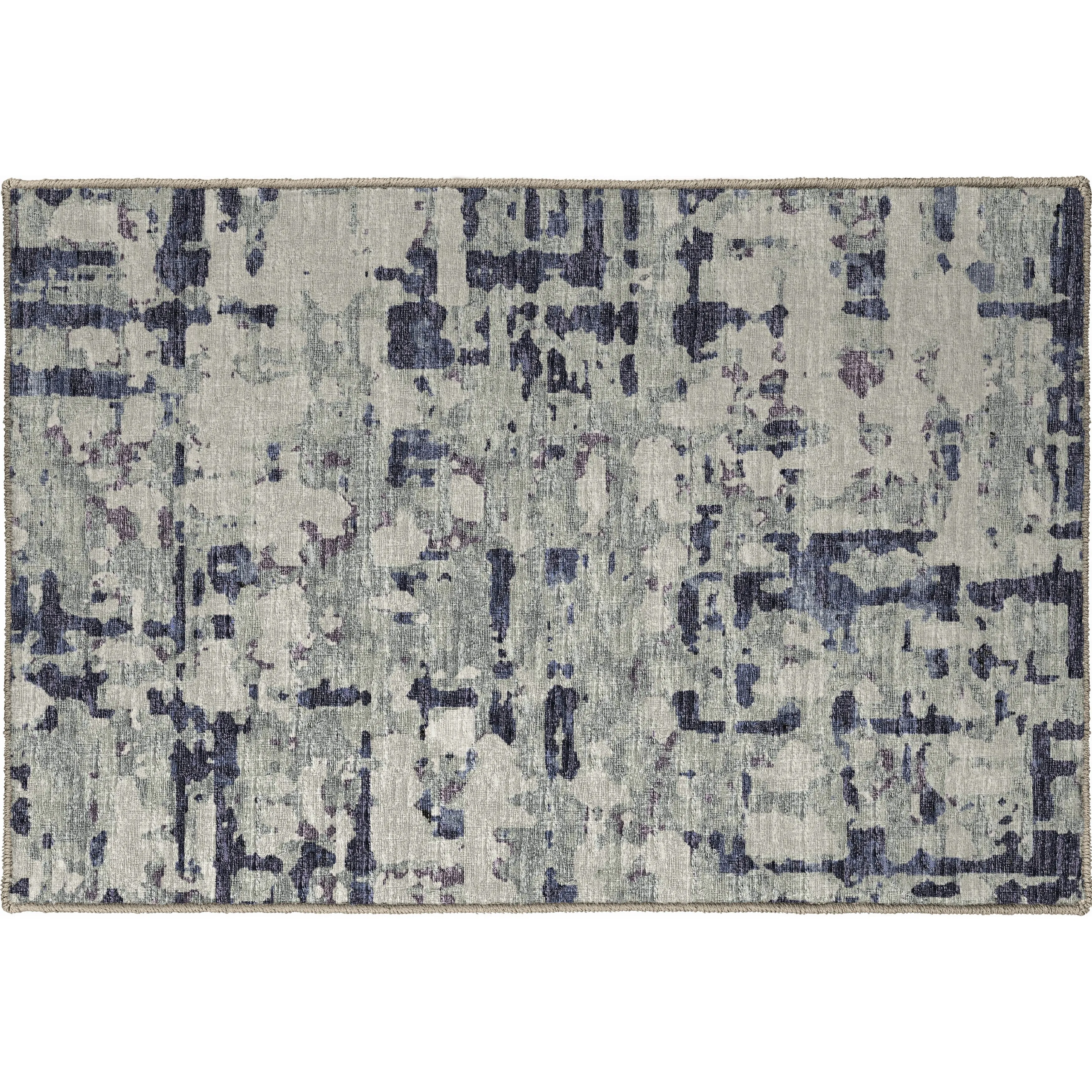 Indoor/ Outdoor Bravado Abstract Crosshatch Caramel Washable Area Rug