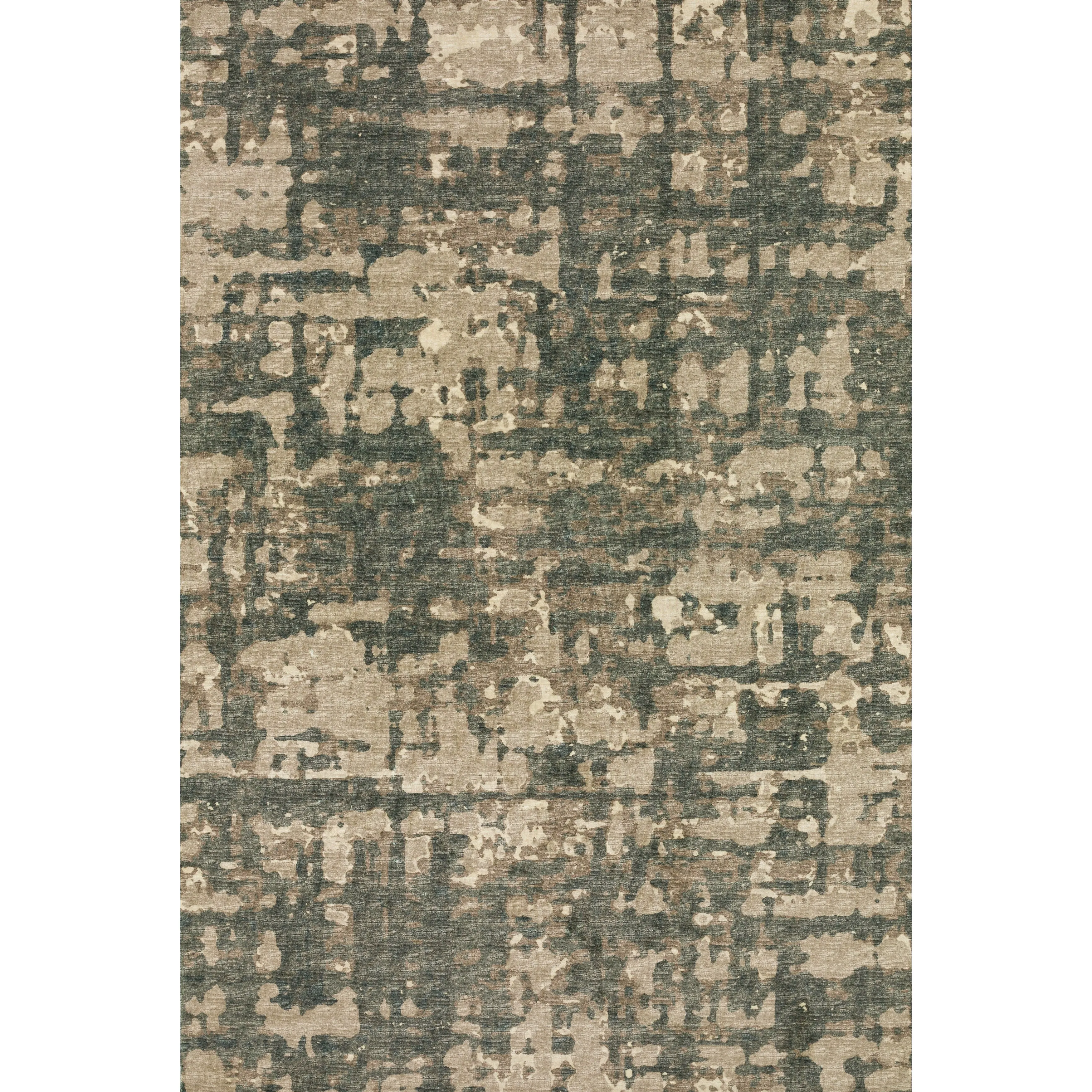 Indoor/ Outdoor Bravado Abstract Crosshatch Caramel Washable Area Rug