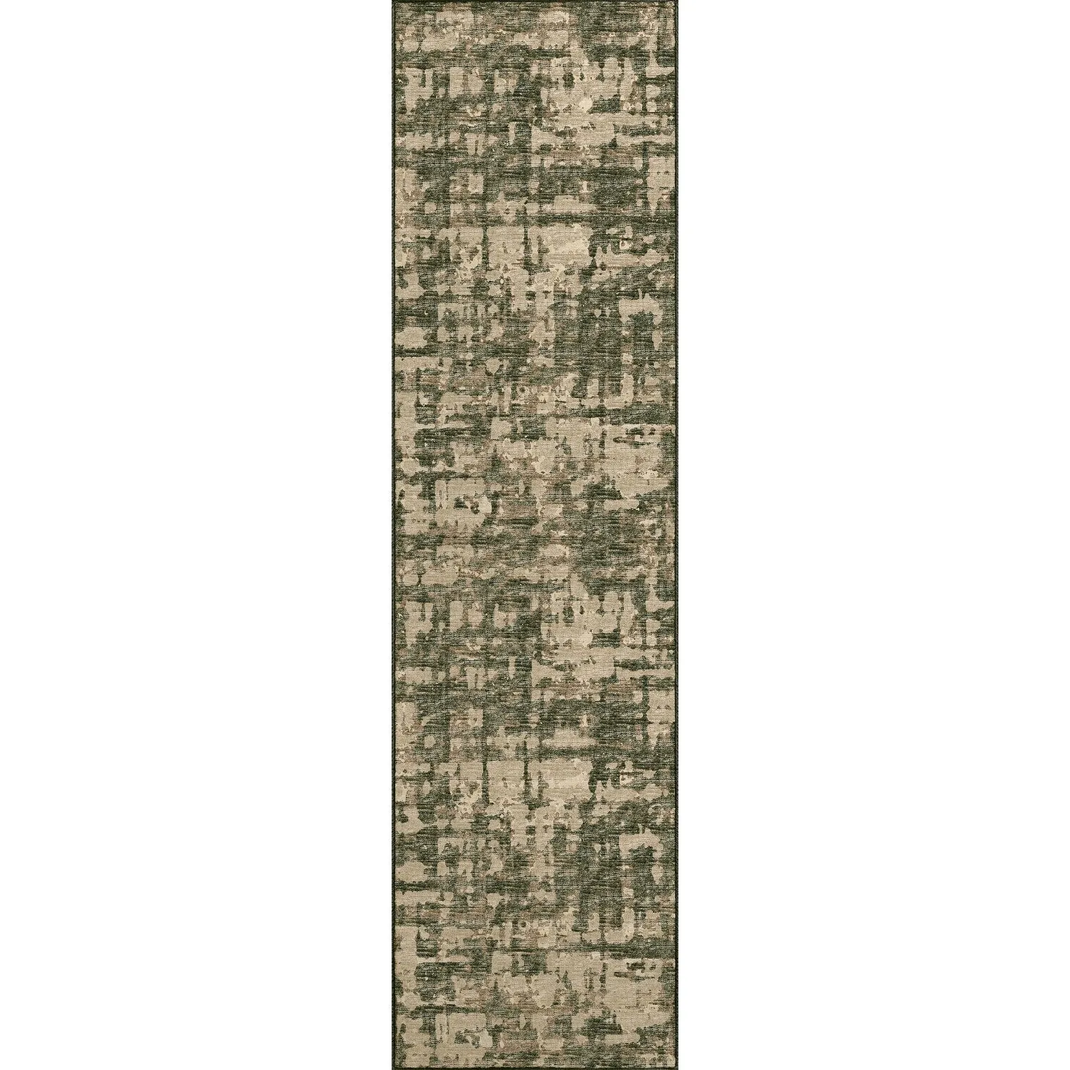 Indoor/ Outdoor Bravado Abstract Crosshatch Caramel Washable Area Rug