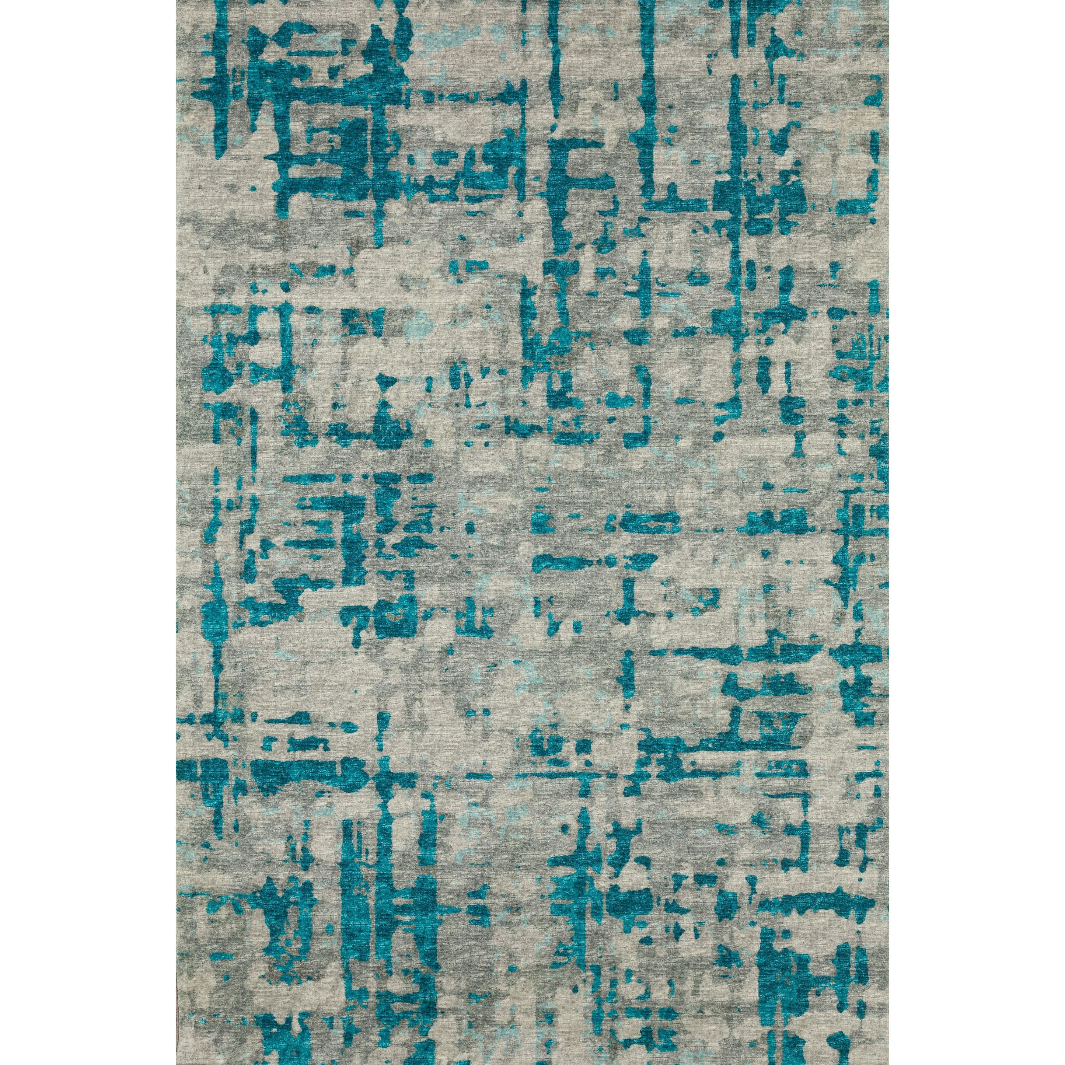 Indoor/ Outdoor Bravado Abstract Crosshatch Caramel Washable Area Rug