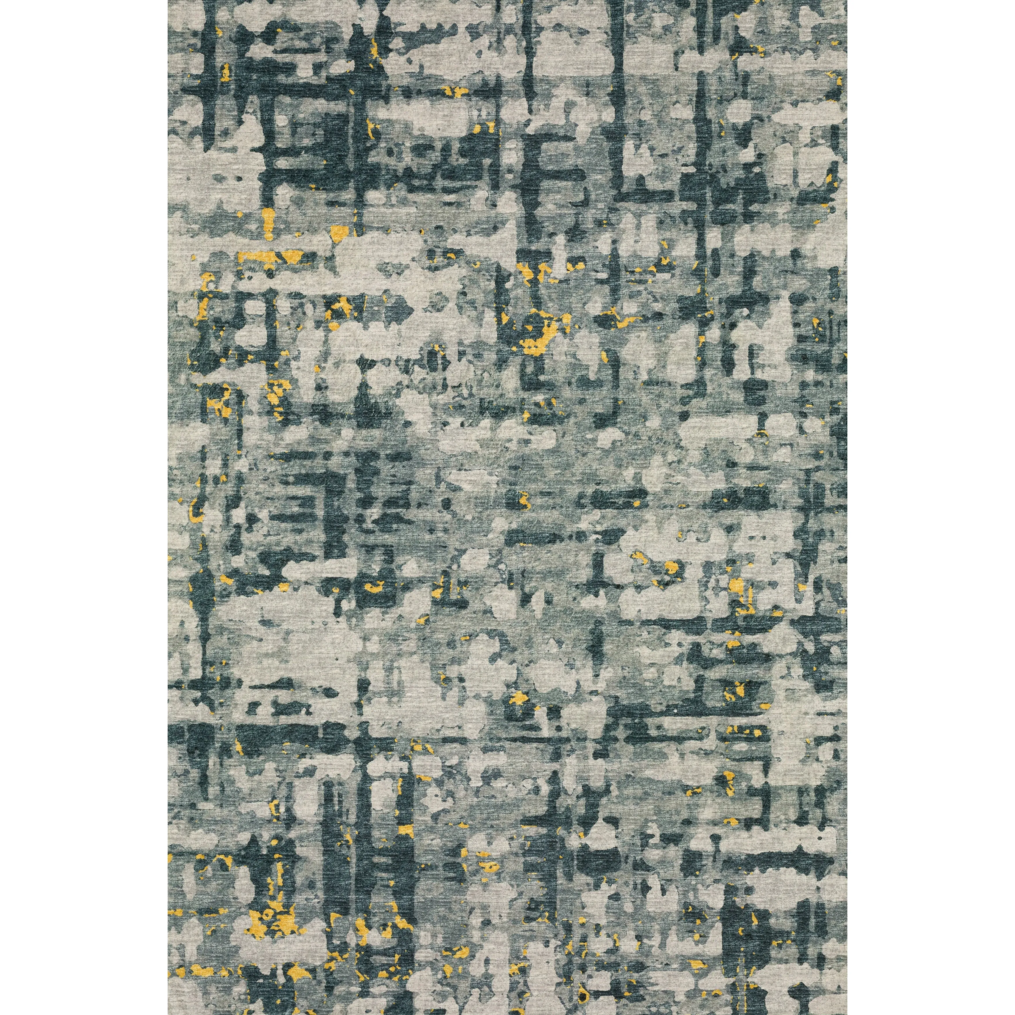 Indoor/ Outdoor Bravado Abstract Crosshatch Caramel Washable Area Rug
