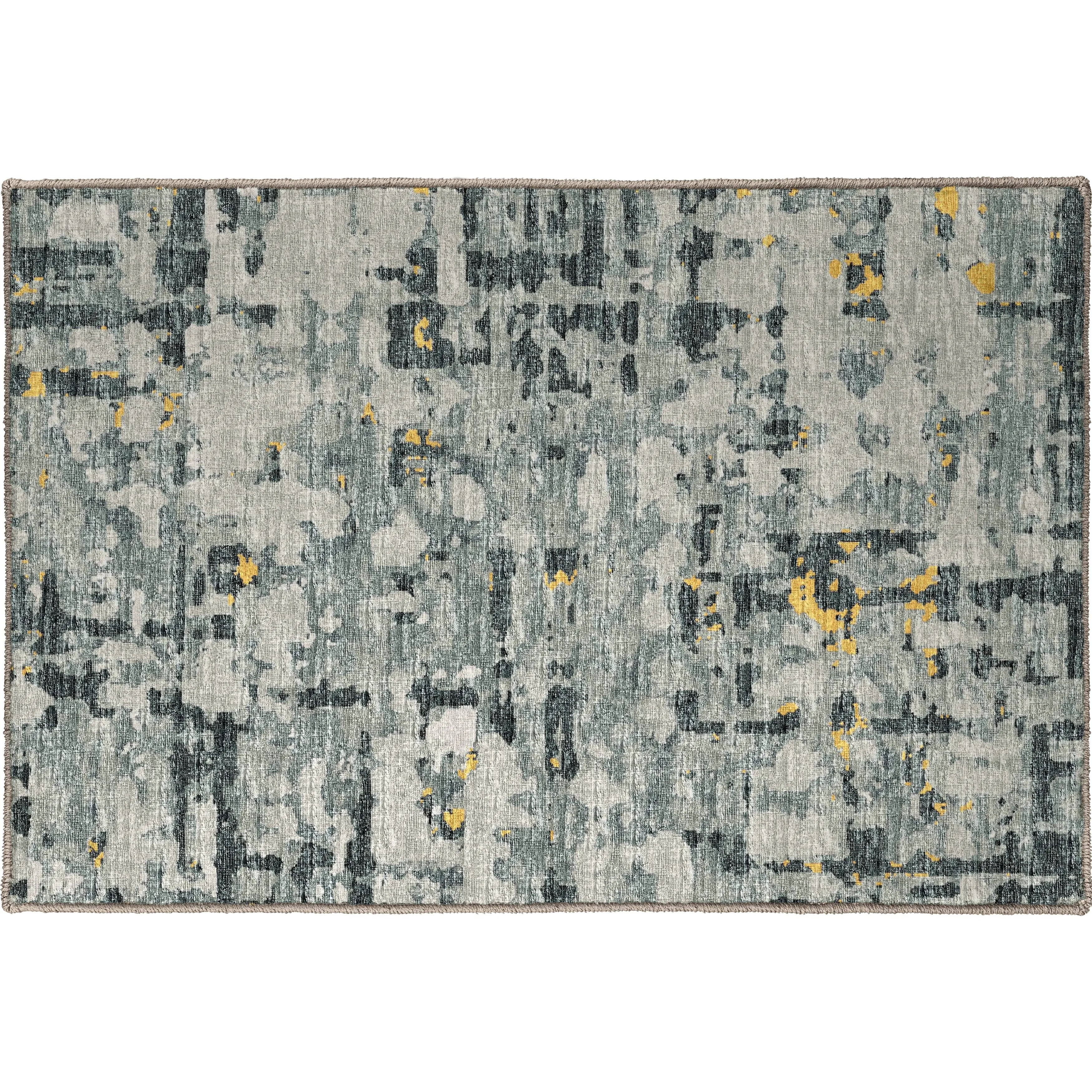 Indoor/ Outdoor Bravado Abstract Crosshatch Caramel Washable Area Rug