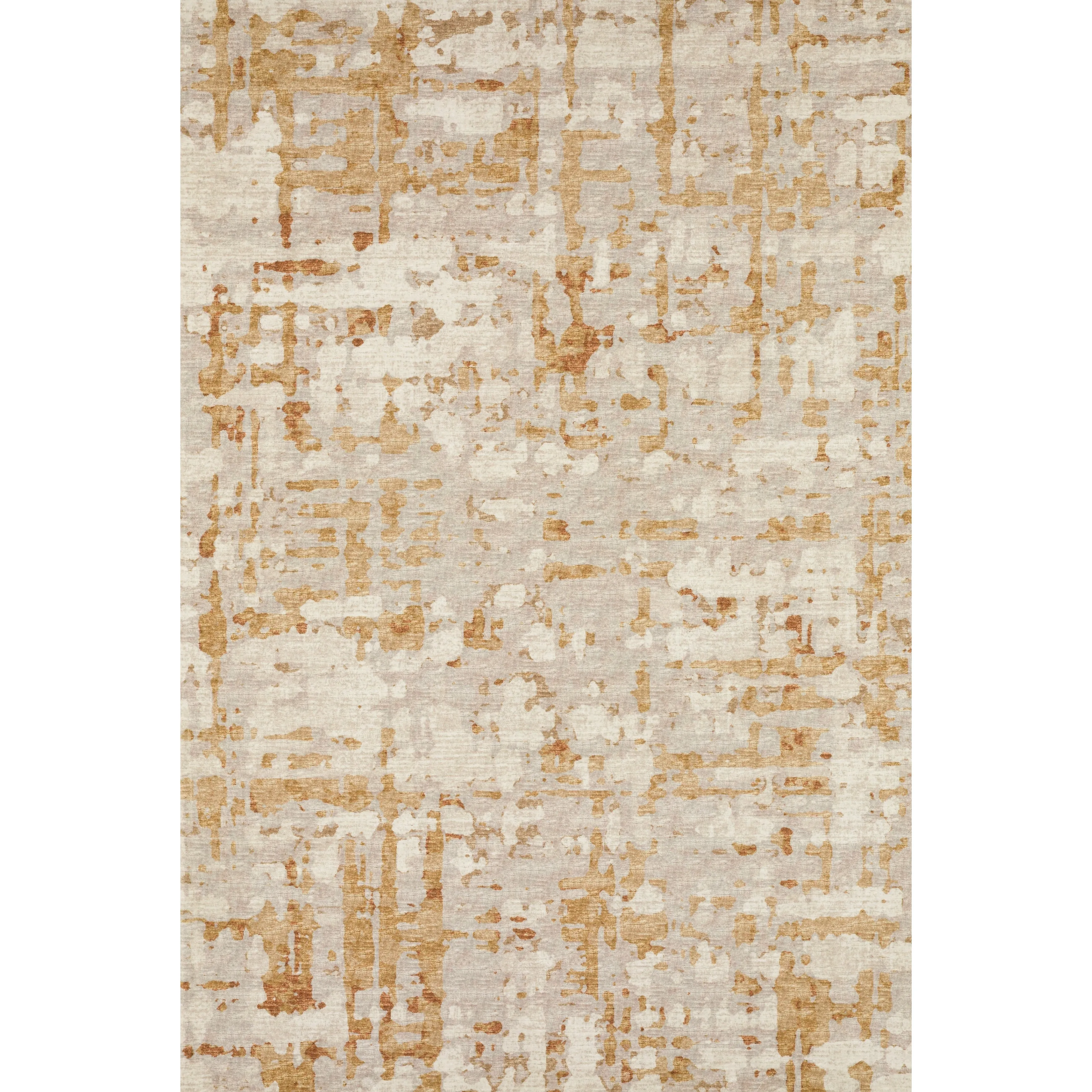 Indoor/ Outdoor Bravado Abstract Crosshatch Caramel Washable Area Rug