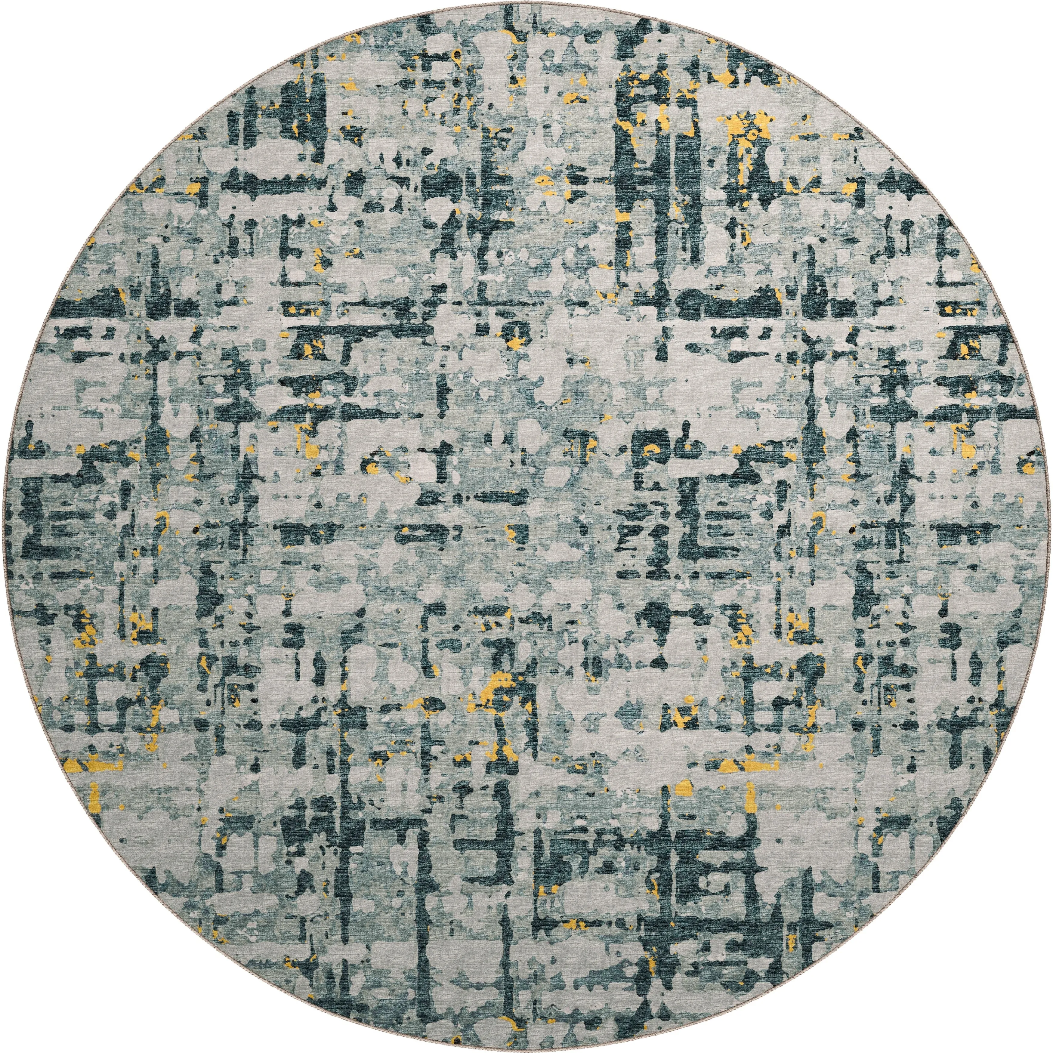 Indoor/ Outdoor Bravado Abstract Crosshatch Caramel Washable Area Rug