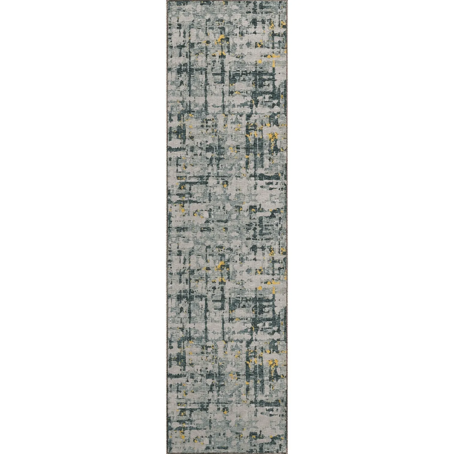 Indoor/ Outdoor Bravado Abstract Crosshatch Caramel Washable Area Rug