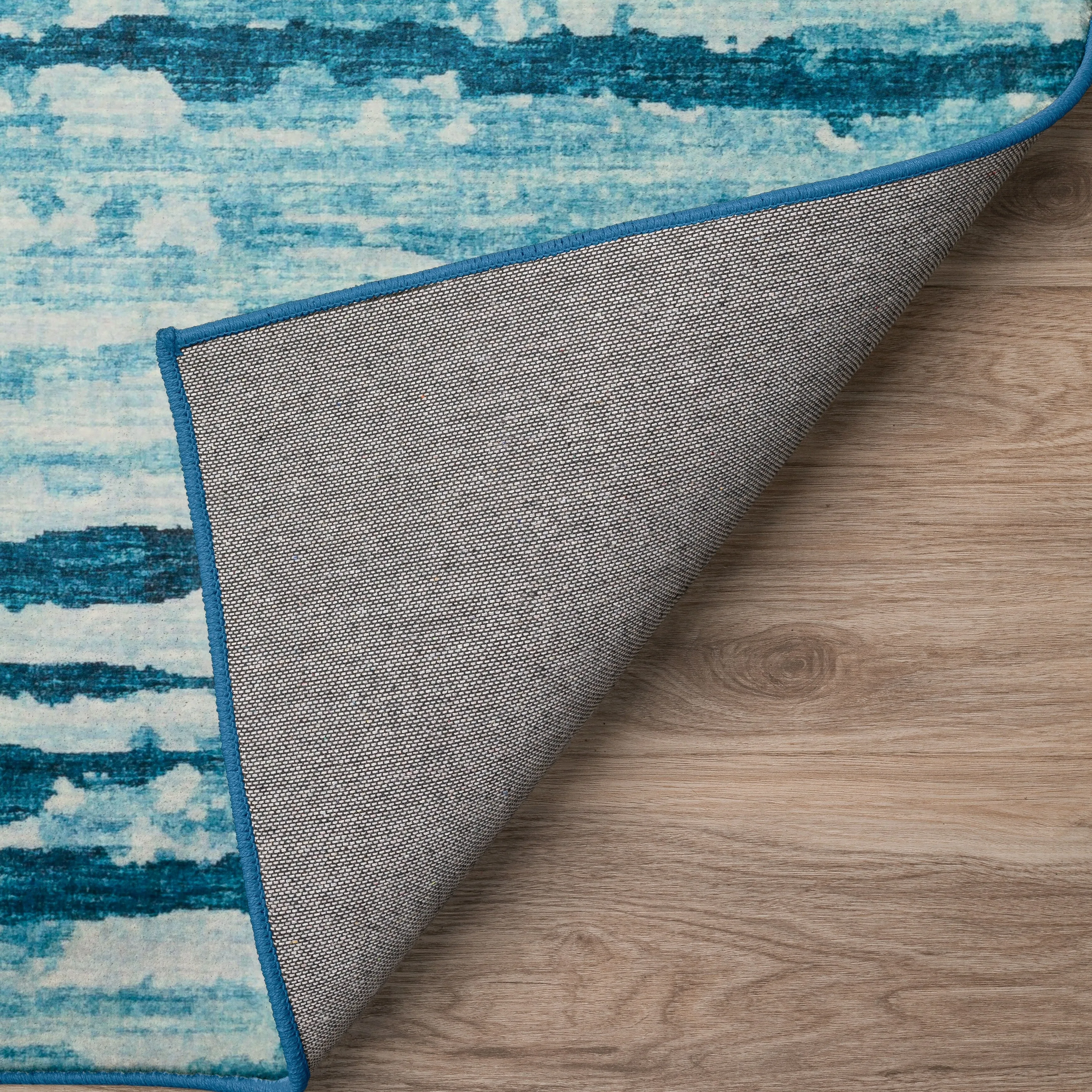 Indoor/ Outdoor Bravado Abstract Striped Baja Washable Area Rug