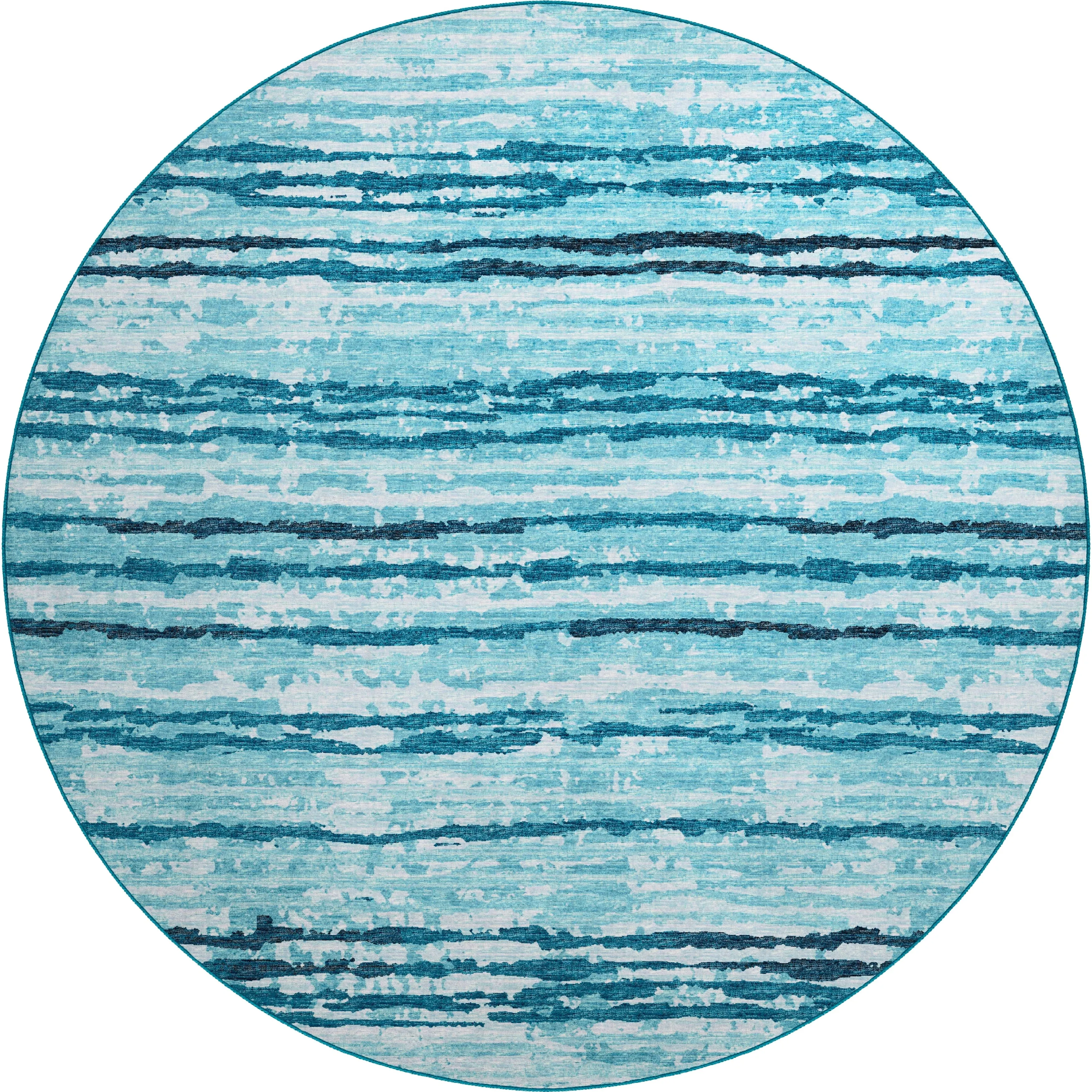 Indoor/ Outdoor Bravado Abstract Striped Baja Washable Area Rug