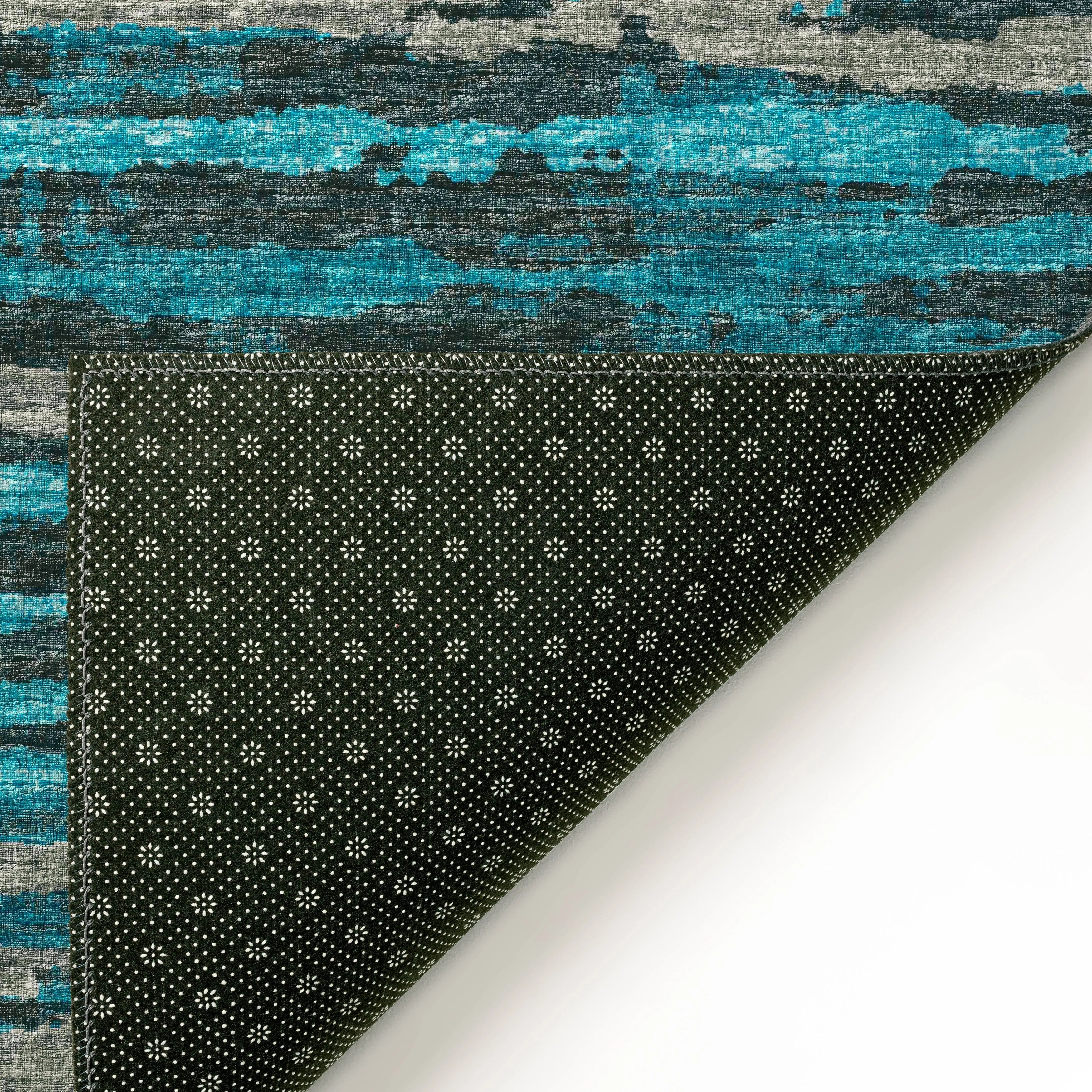 Indoor/ Outdoor Bravado Abstract Striped Baja Washable Area Rug